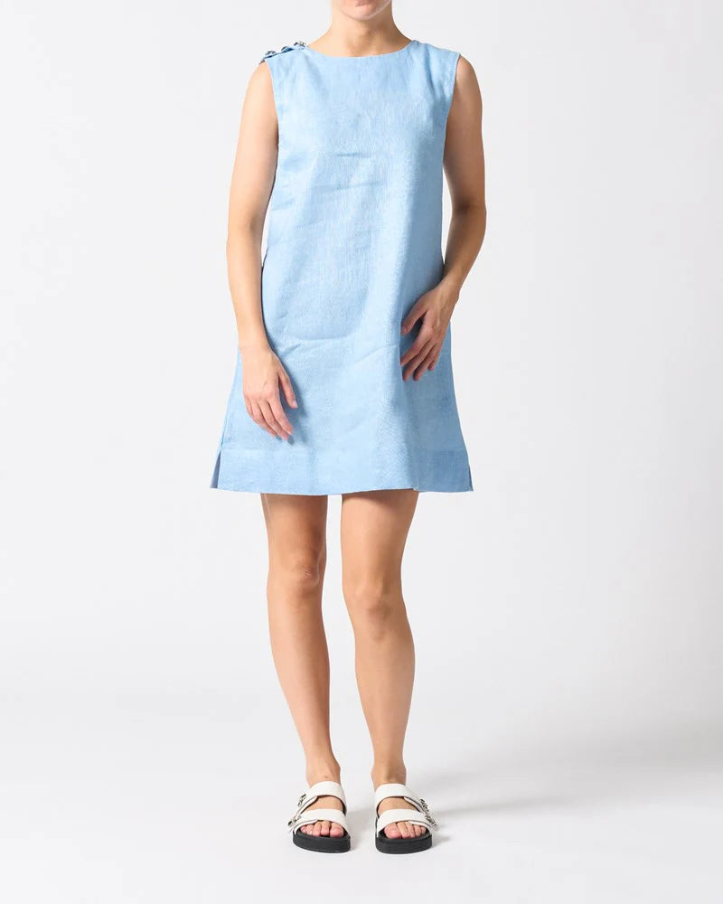 Walnut Melbourne - Malta Mini Dress - Sky Blue