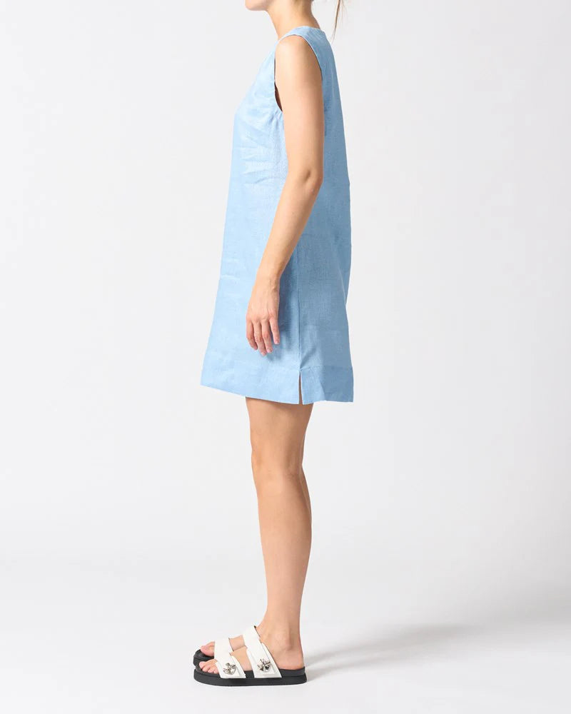 Walnut Melbourne - Malta Mini Dress - Sky Blue