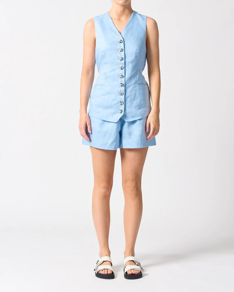 Walnut Melbourne - Malta Vest - Sky Blue