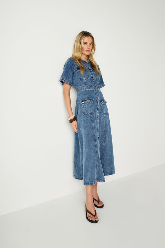 Mos the Label - Aveline Denim Dress - Light Indigo