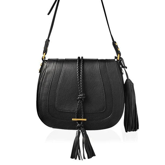 Nikki Williams -  'Harriet' Maxi Saddle Bag - Black