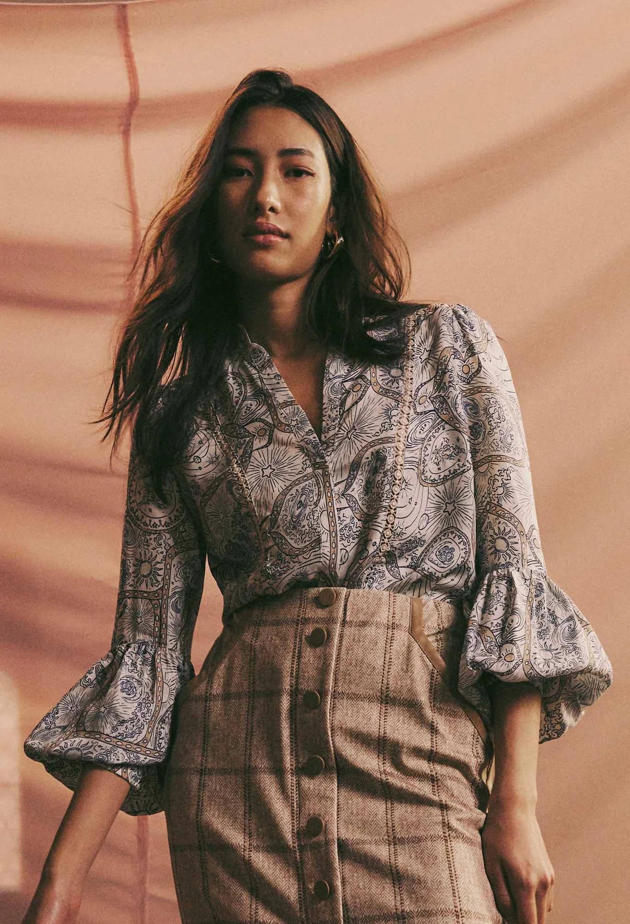 Sale - Once Was - Vega Viscose Cupro Shirt - Astral Print