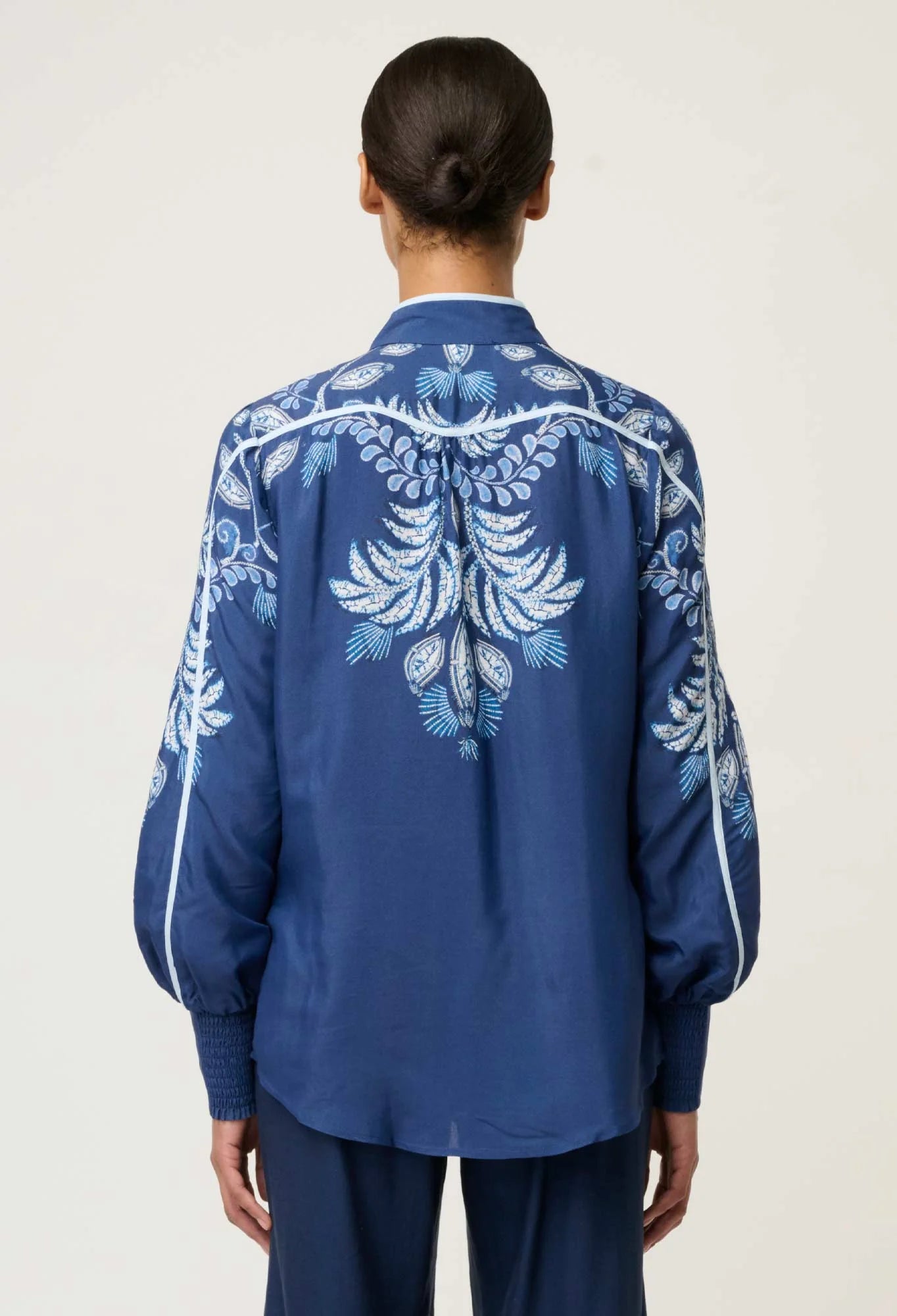 Once Was - Asher Viscose Failed Shirt - Moonlit Batik