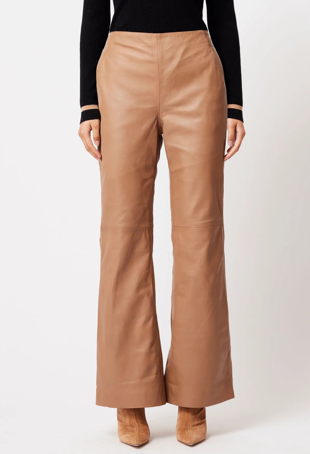 Once Was - Nova Leather Pant - Husk