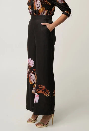 Once Was - Willow Linen Viscose Pant - Sunset Orchid