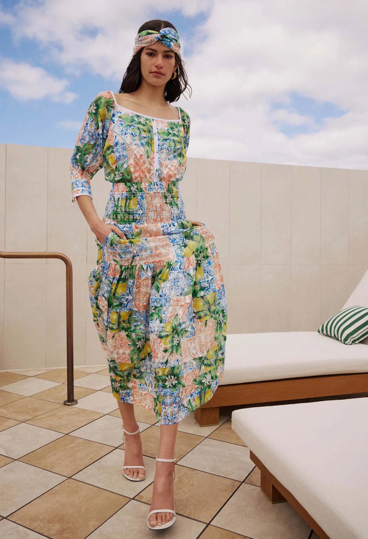 Once Was - Antigua Cotton Silk Skirt - Limonata