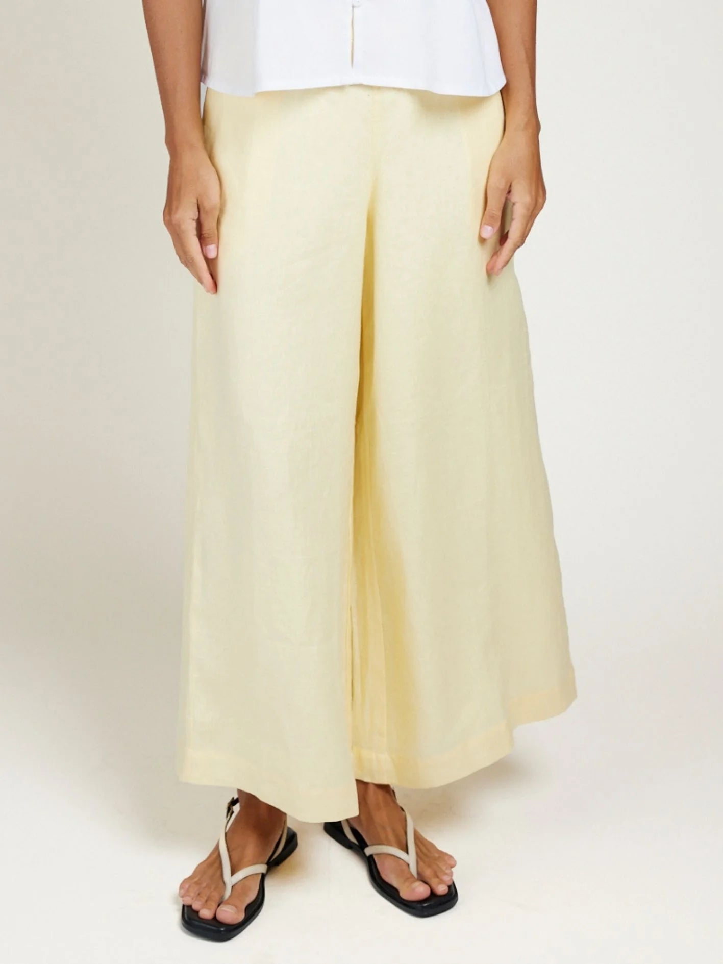 State of Embrace - Palazzo Pant - Lemon