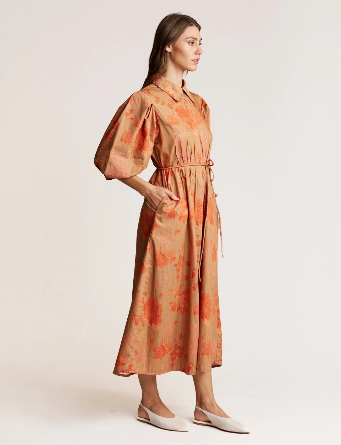 State of Embrace - Pintuck Dress - Graphic Rose