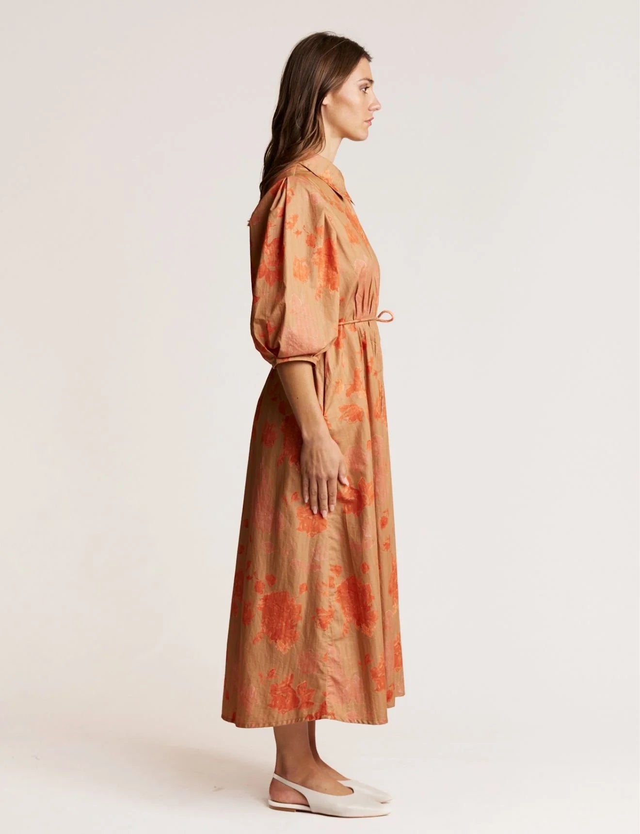 State of Embrace - Pintuck Dress - Graphic Rose