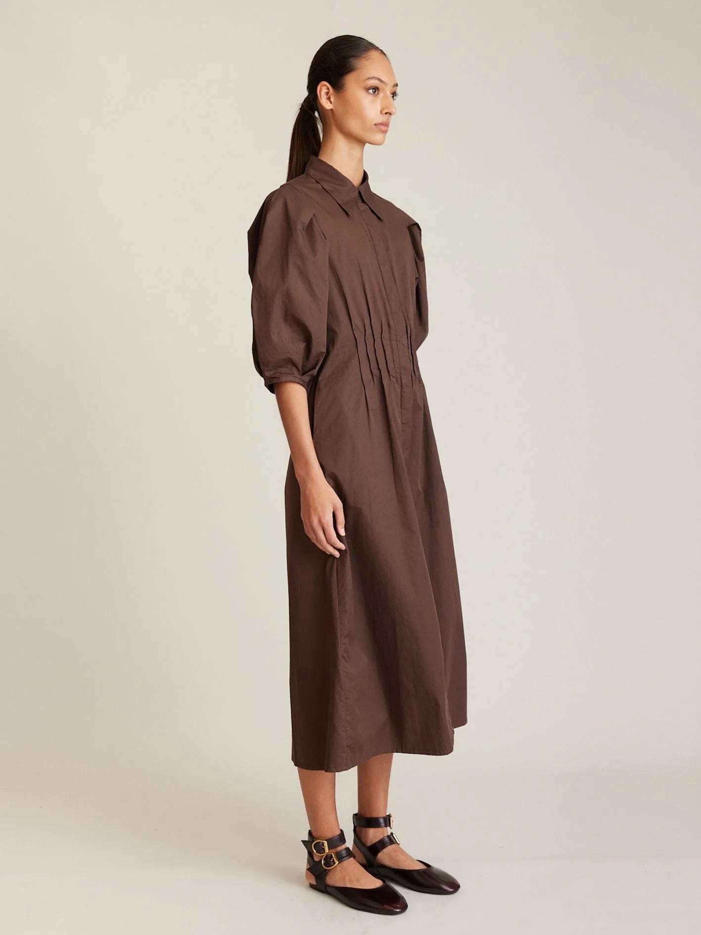 State Of Embrace - Pintuck Dress - Sable