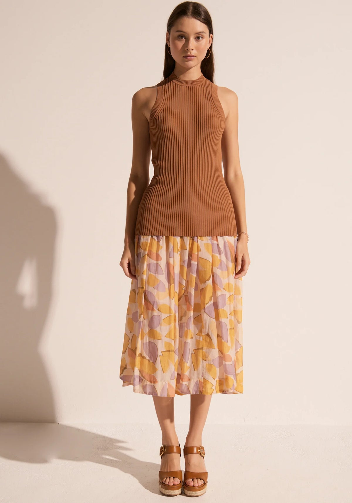 50% OFF - Pol Clothing - Milla Tank - Toffee