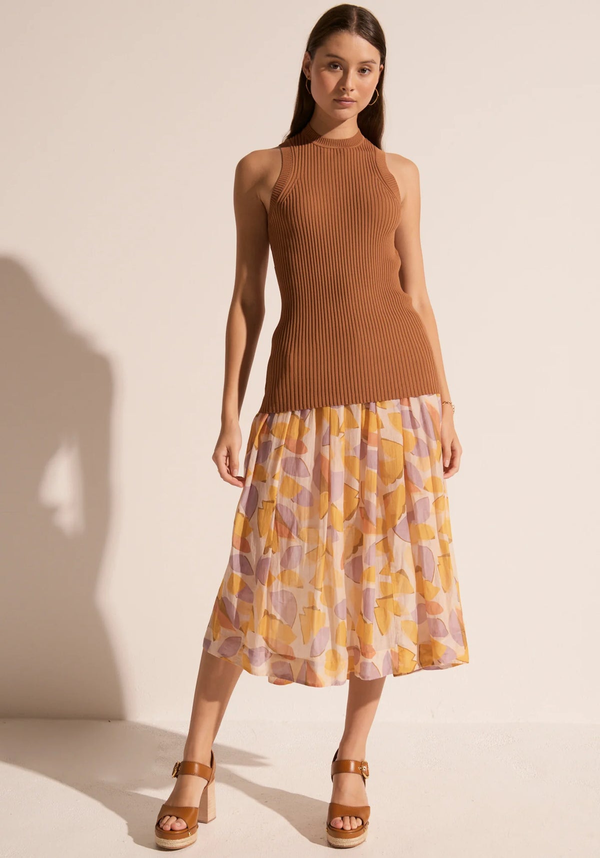 50% OFF - Pol Clothing - Milla Tank - Toffee