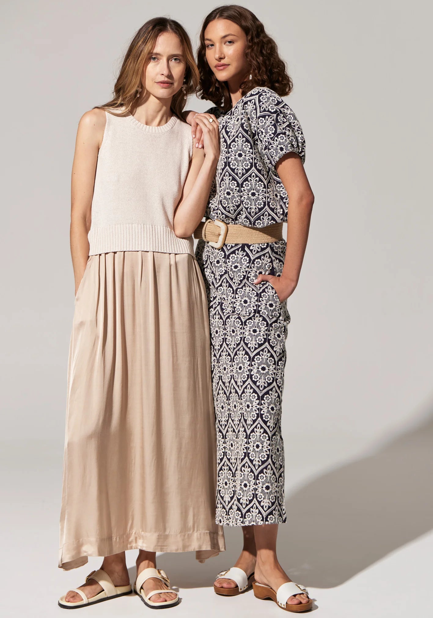 Pol Clothing - Estel Knit Tank Dress - Pebble