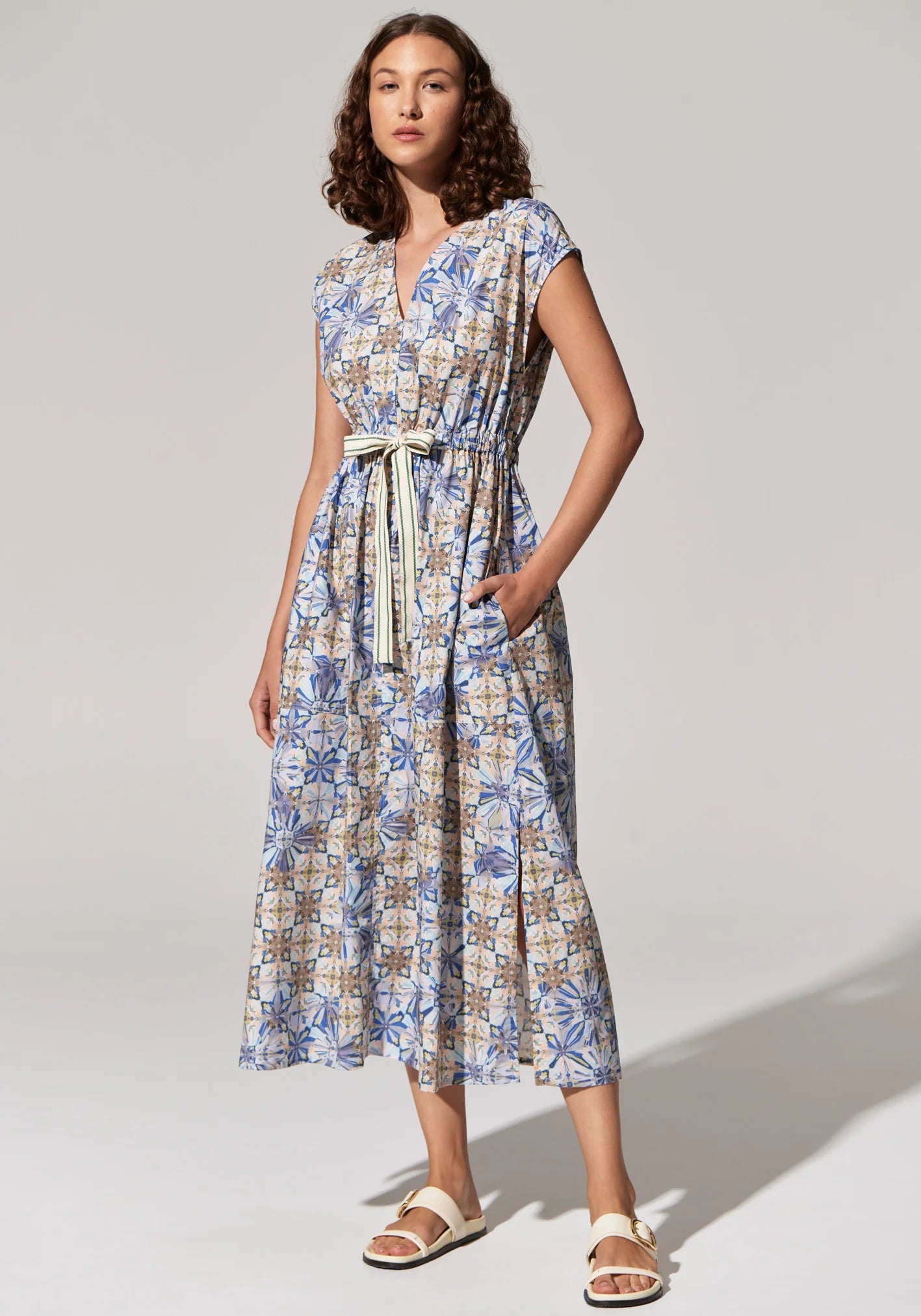 Pol Clohting - Celeste Tie Dress - Celeste Print