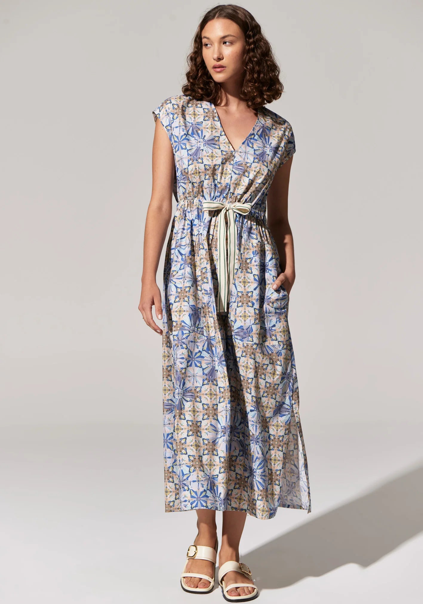 Pol Clohting - Celeste Tie Dress - Celeste Print