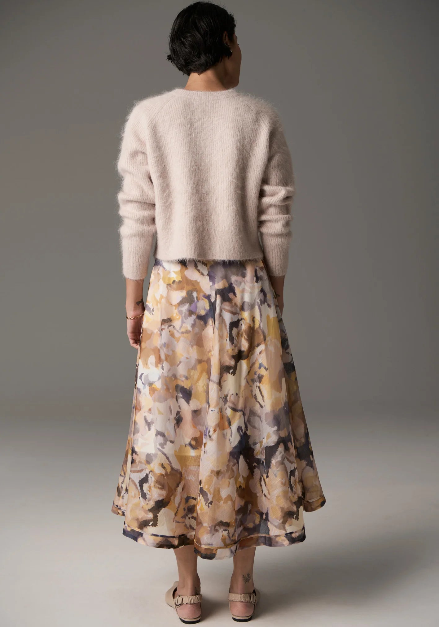 POL Clothing. - Collage Skirt - Collage Print