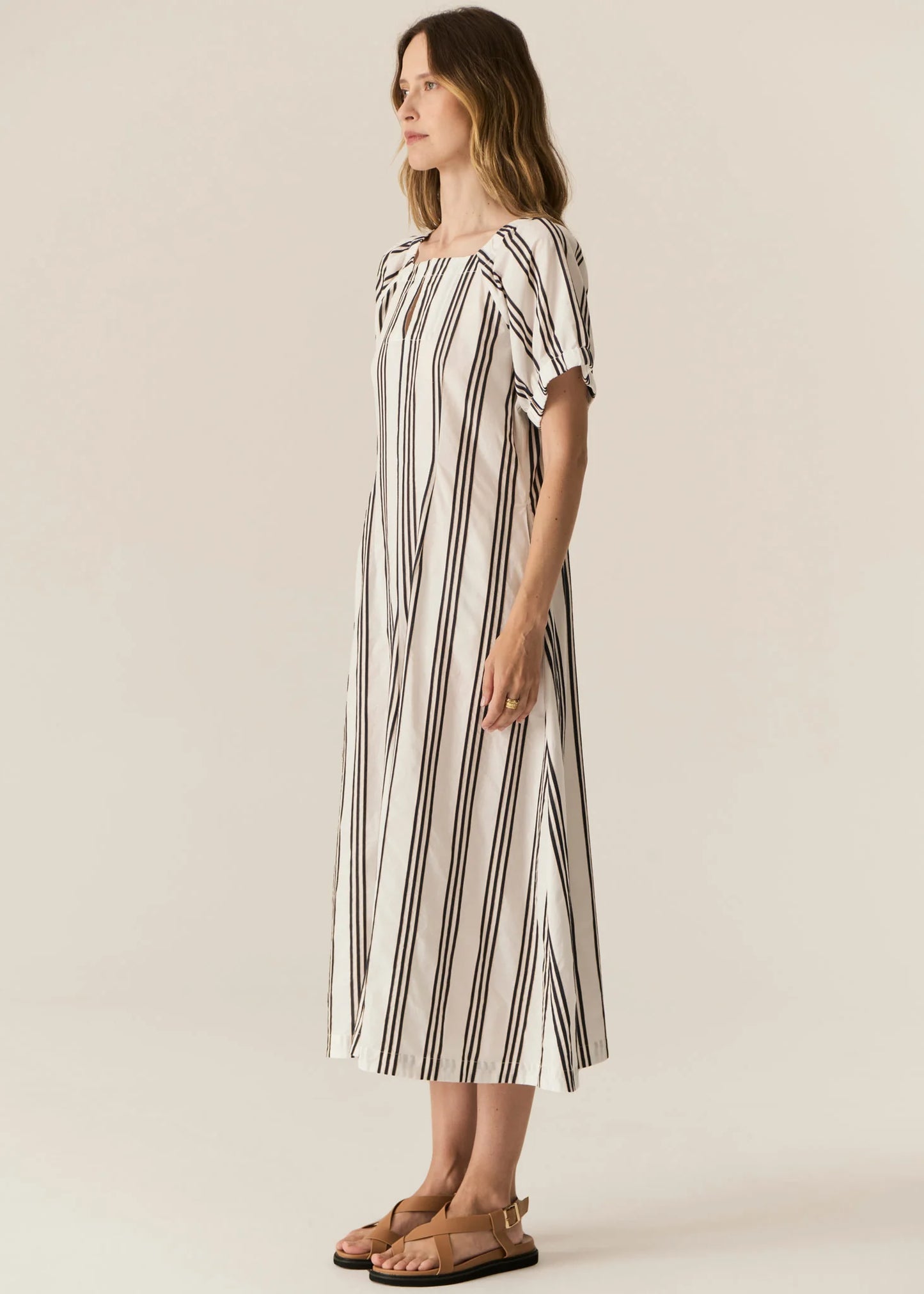 Pol Clothing - Parc Dress - Ink Stripe