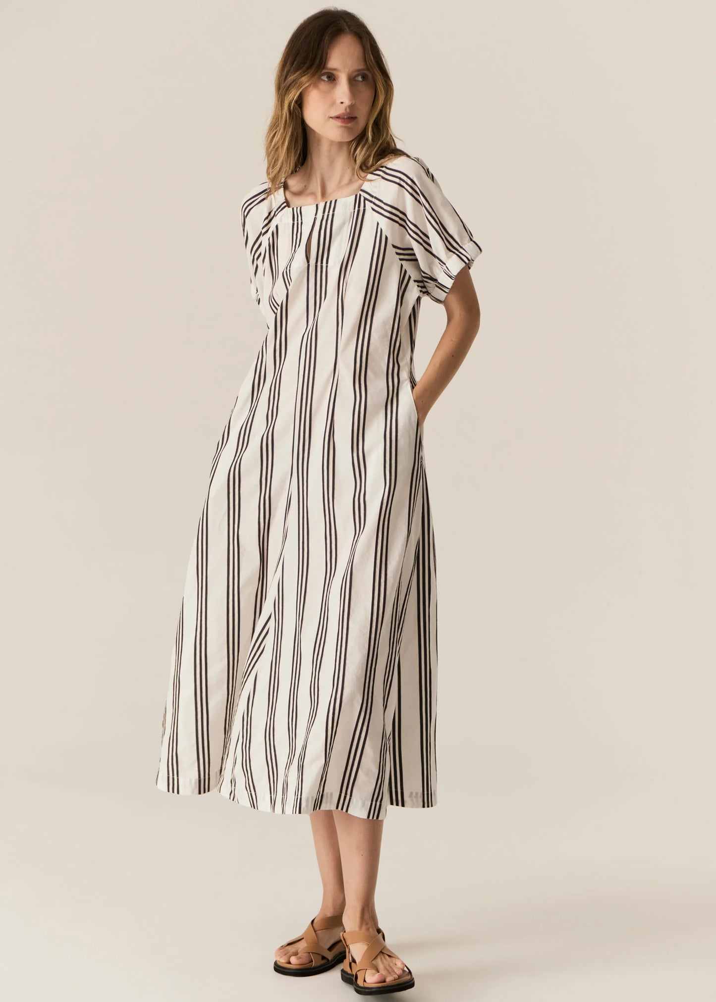 Pol Clothing - Parc Dress - Ink Stripe