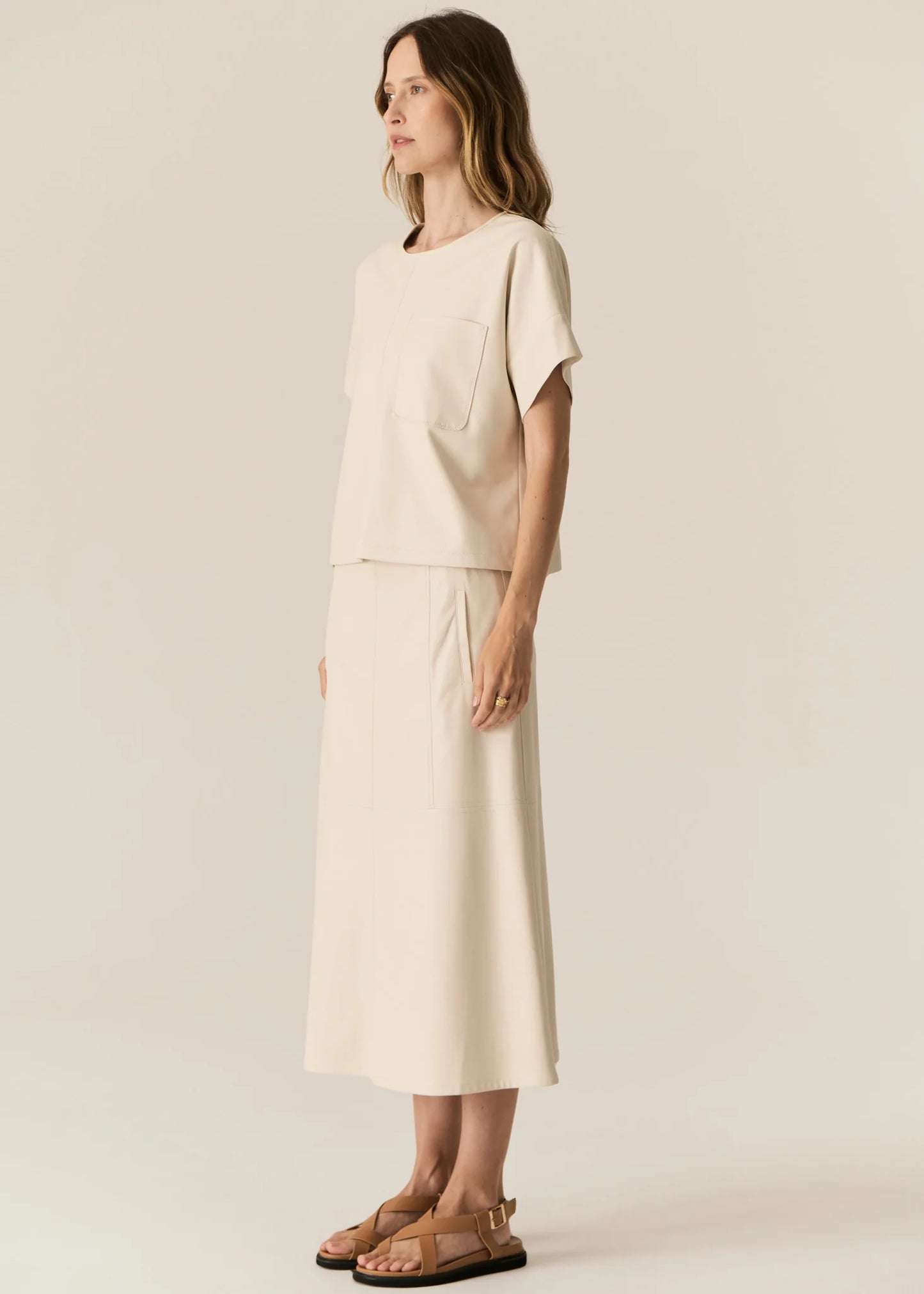 Pol Clothing - Belmond Skirt - Ecru