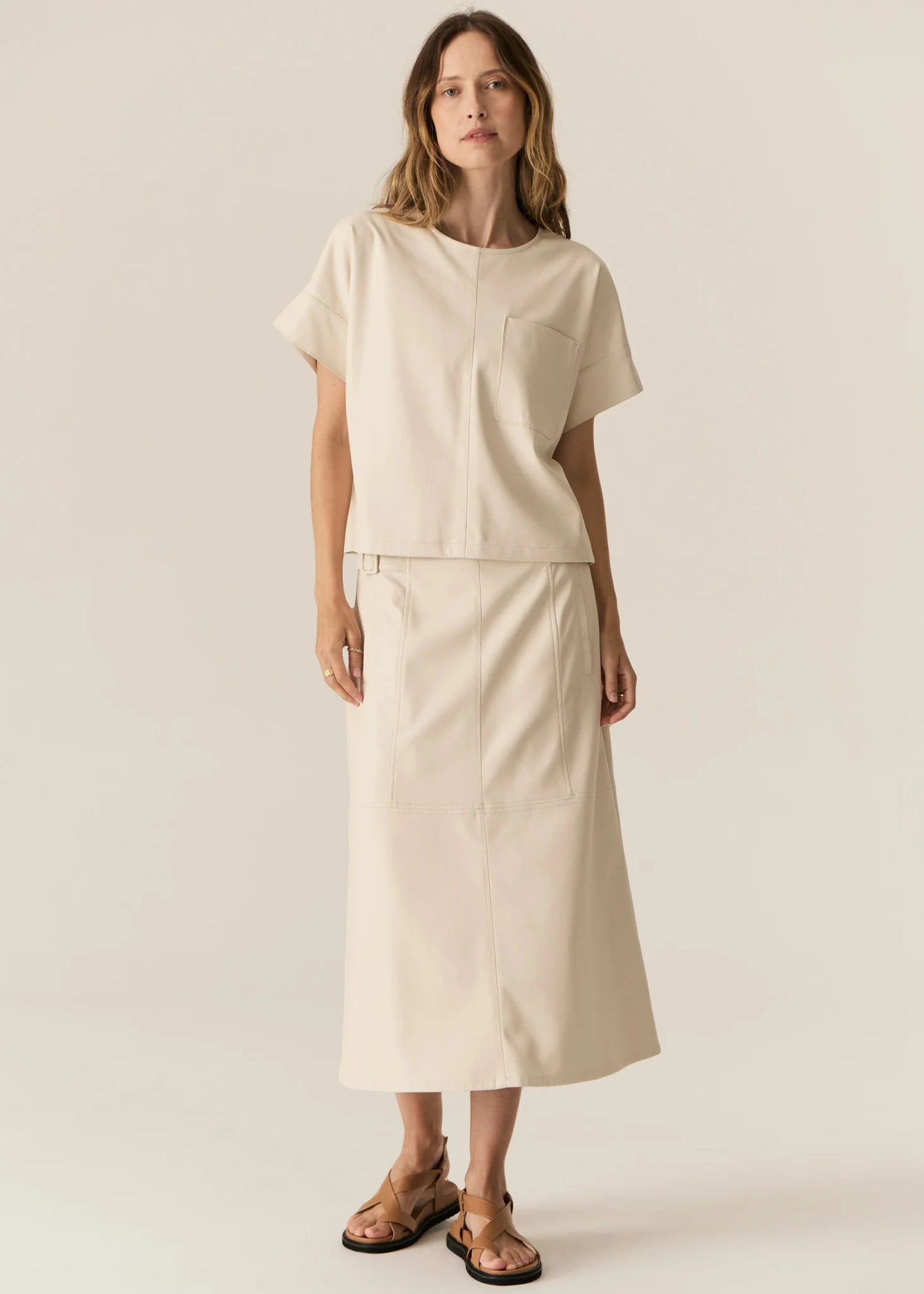 Pol Clothing - Belmond Skirt - Ecru