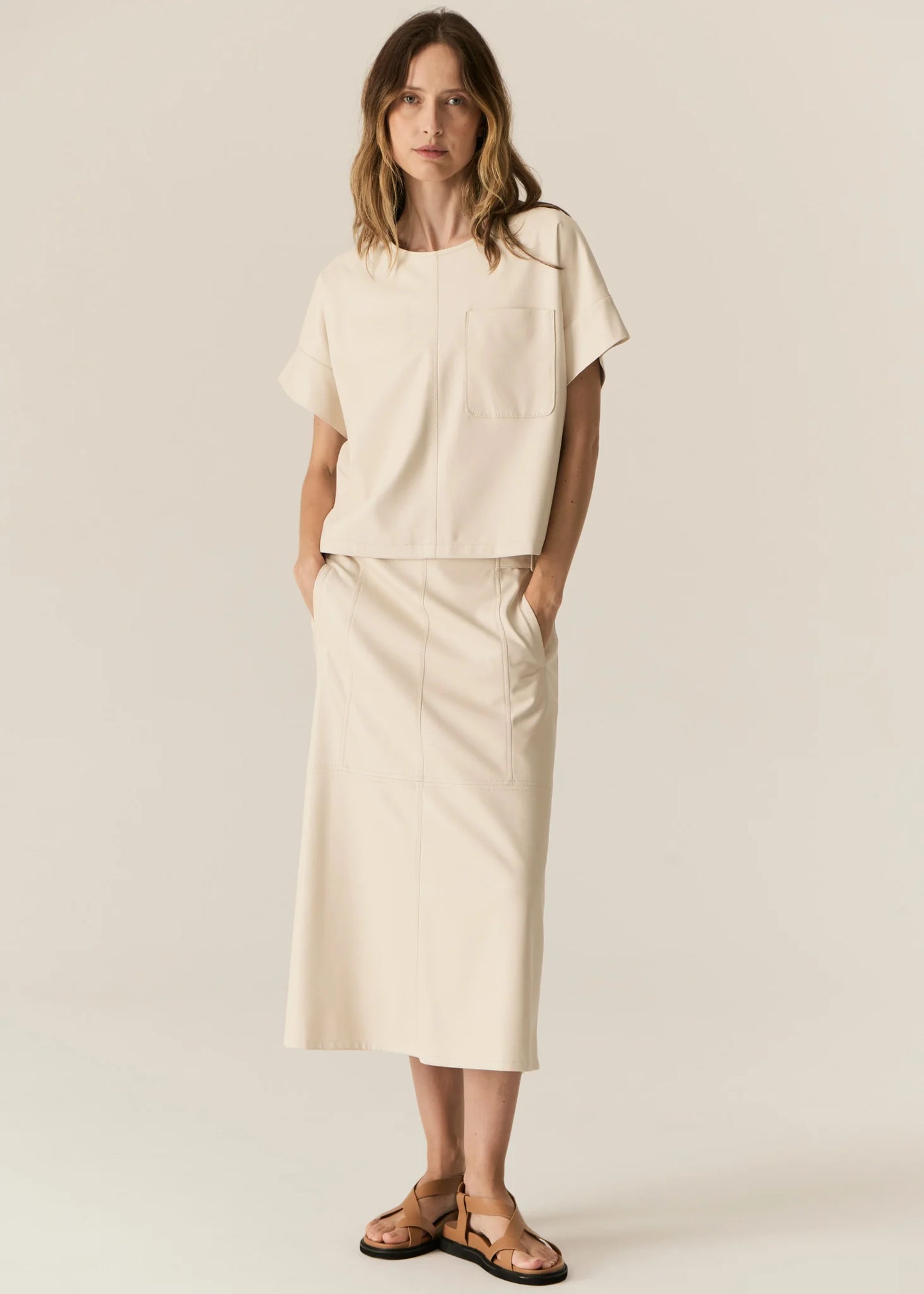 Pol Clothing - Belmond Skirt - Ecru