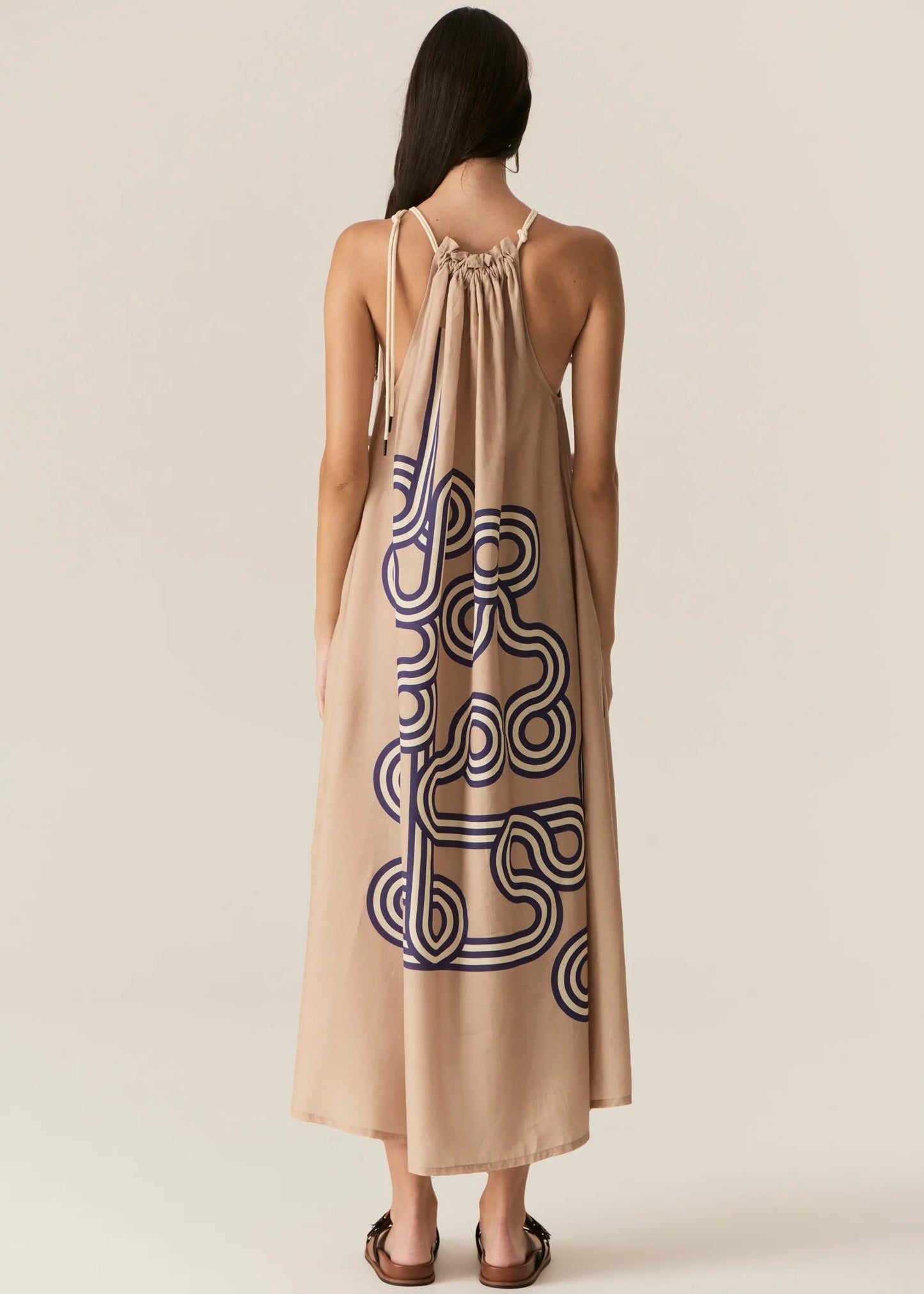 Pol Clothing - Alter Tie Dress - Pebble Alter
