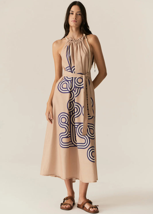 Pol Clothing - Alter Tie Dress - Pebble Alter