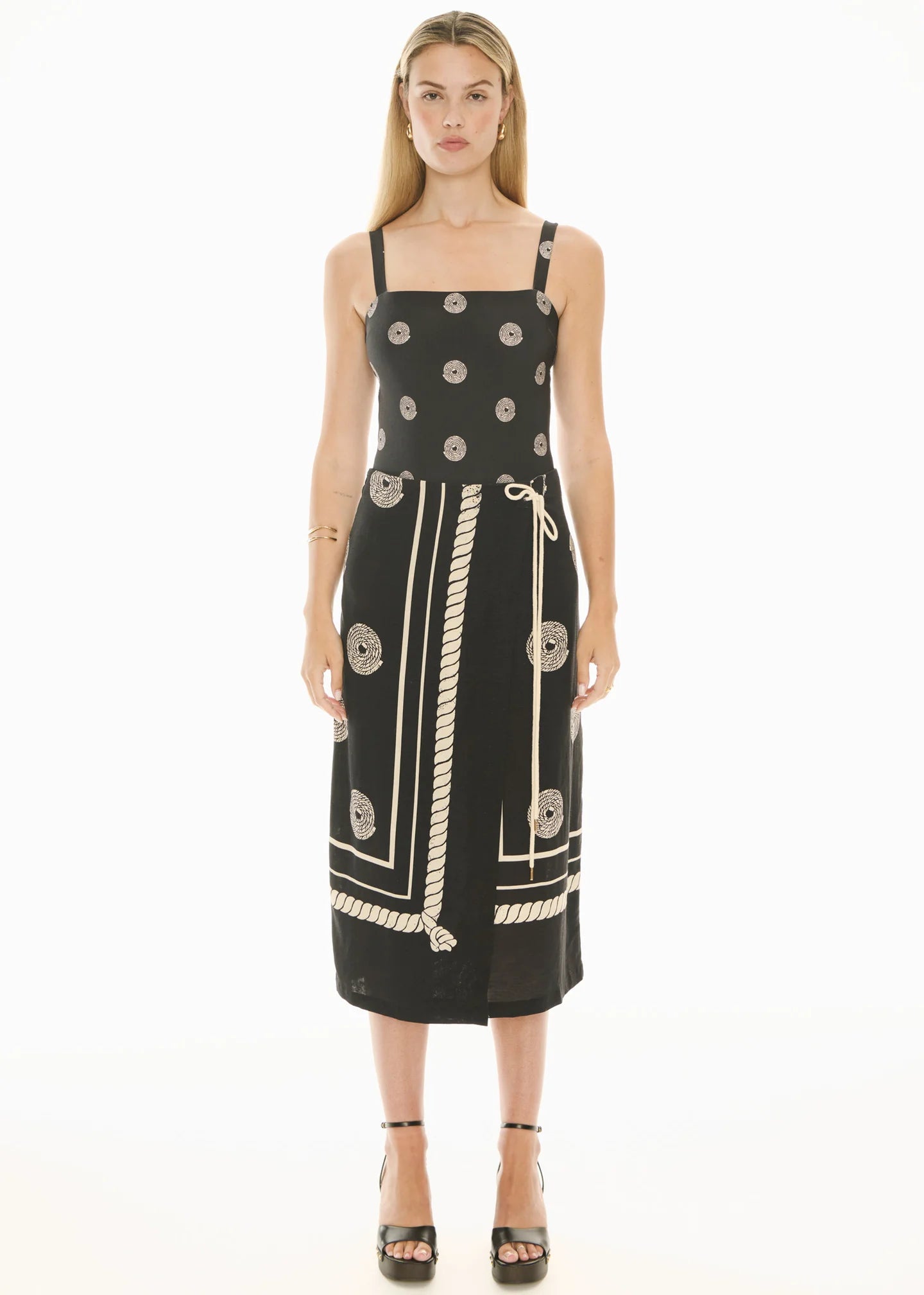 Pol Clothing - Tangle Wrap Skirt - Tangle Print