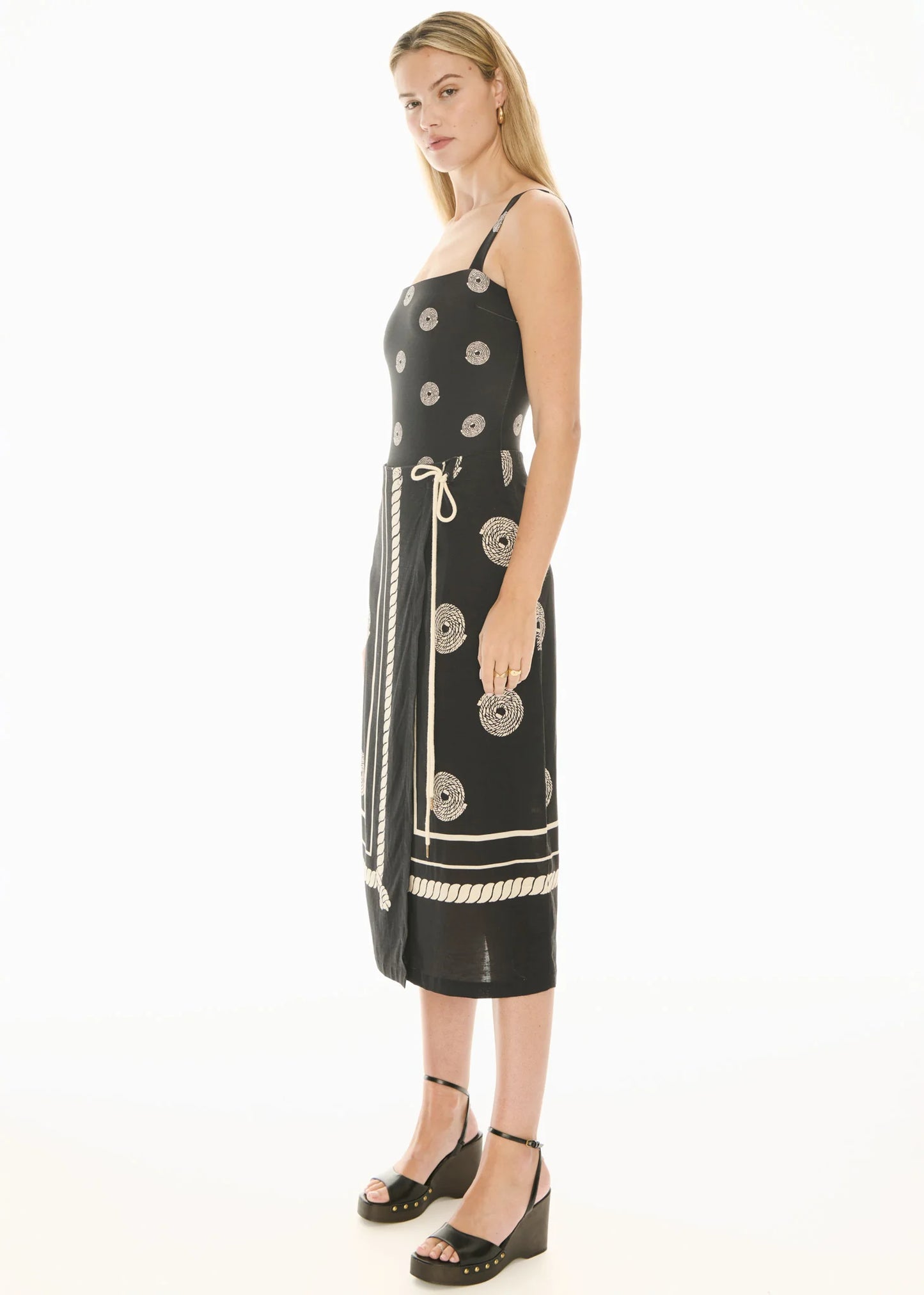 Pol Clothing - Tangle Wrap Skirt - Tangle Print