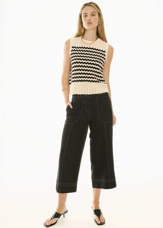Pol Clothing - Oskar Cropped Pant - Black