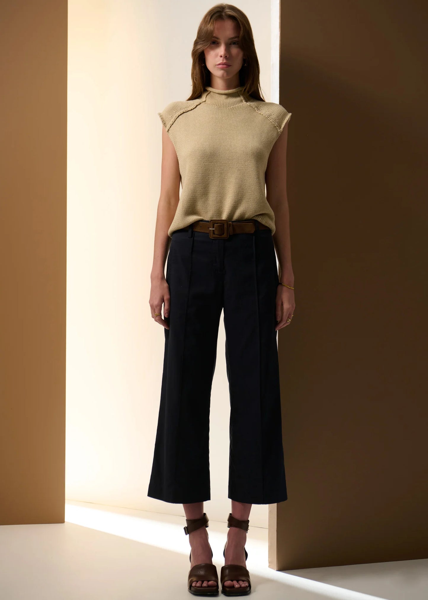 Pol Clothing - Odette Belted Pant - Ink