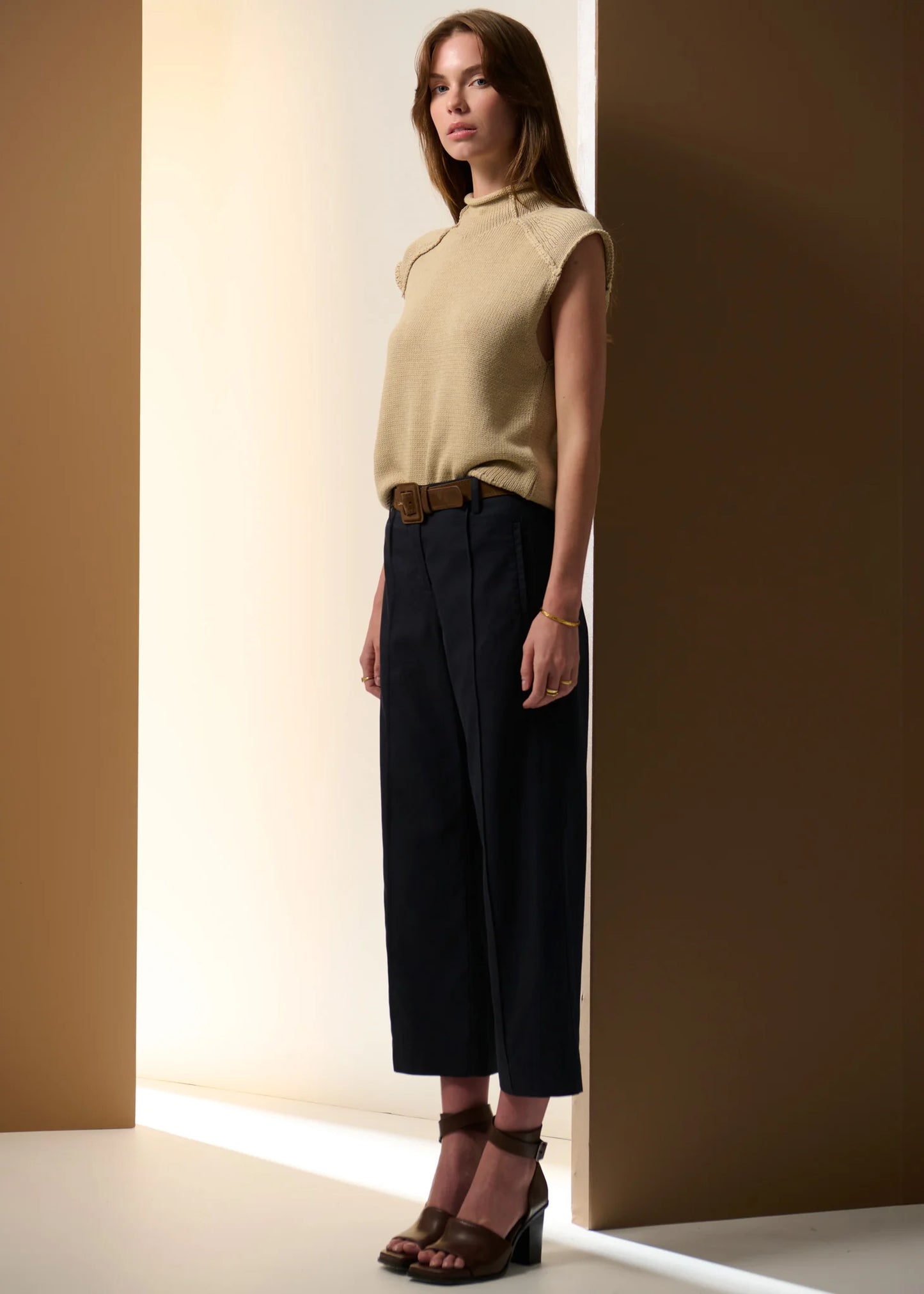 Pol Clothing - Odette Belted Pant - Ink