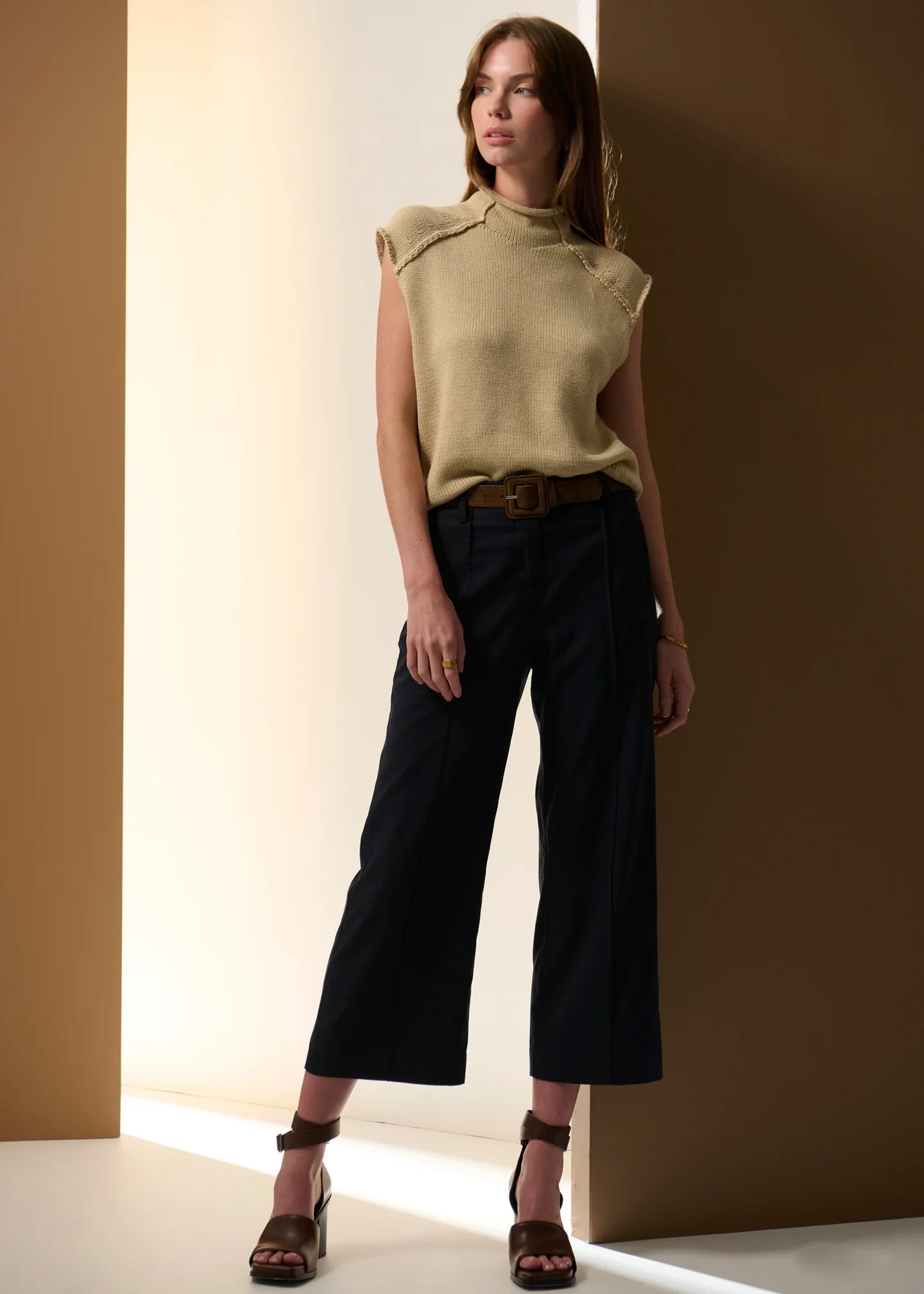 Pol Clothing - Odette Belted Pant - Ink