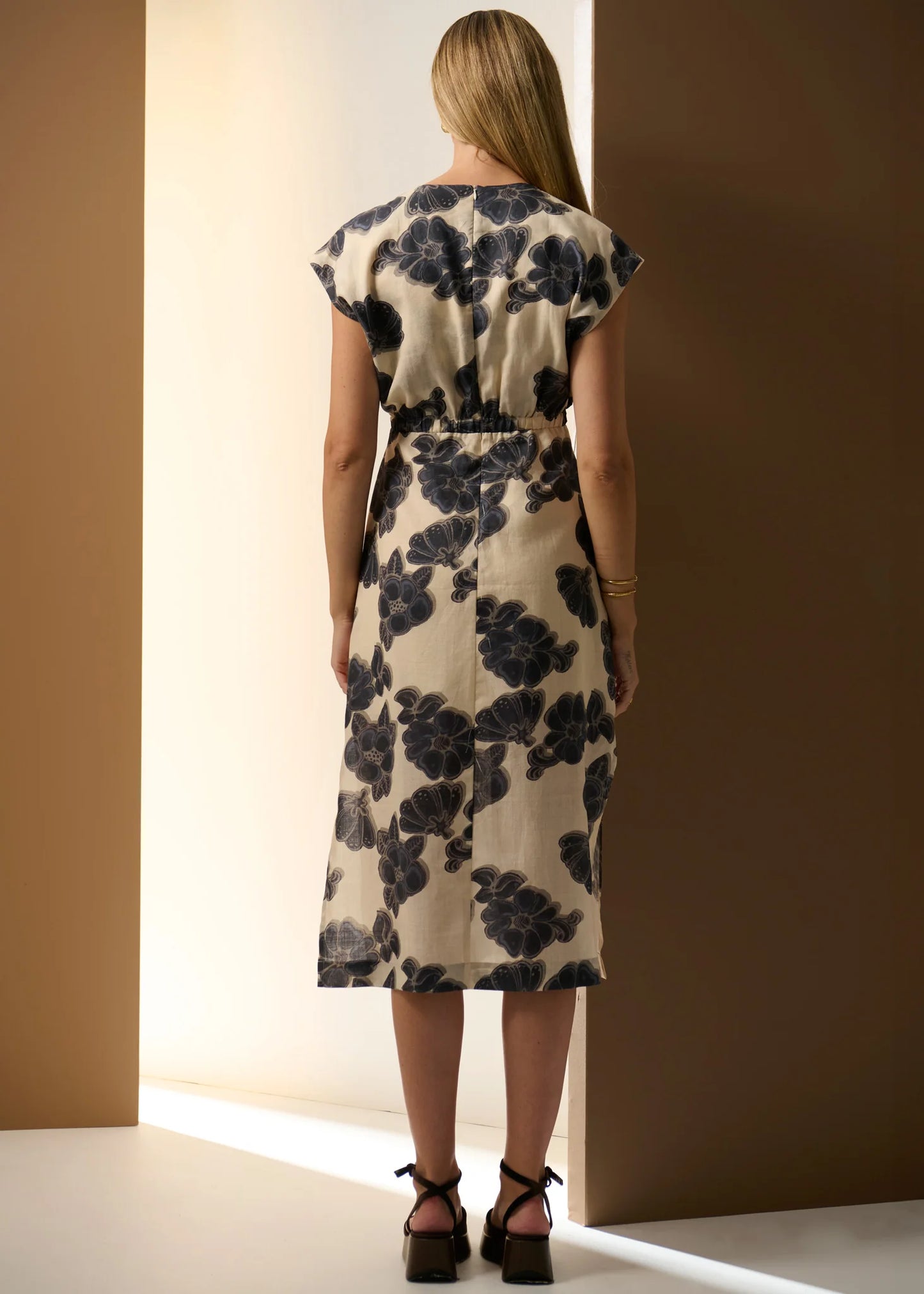 Pol Clothing - Amara Draped Dress - Amara Print