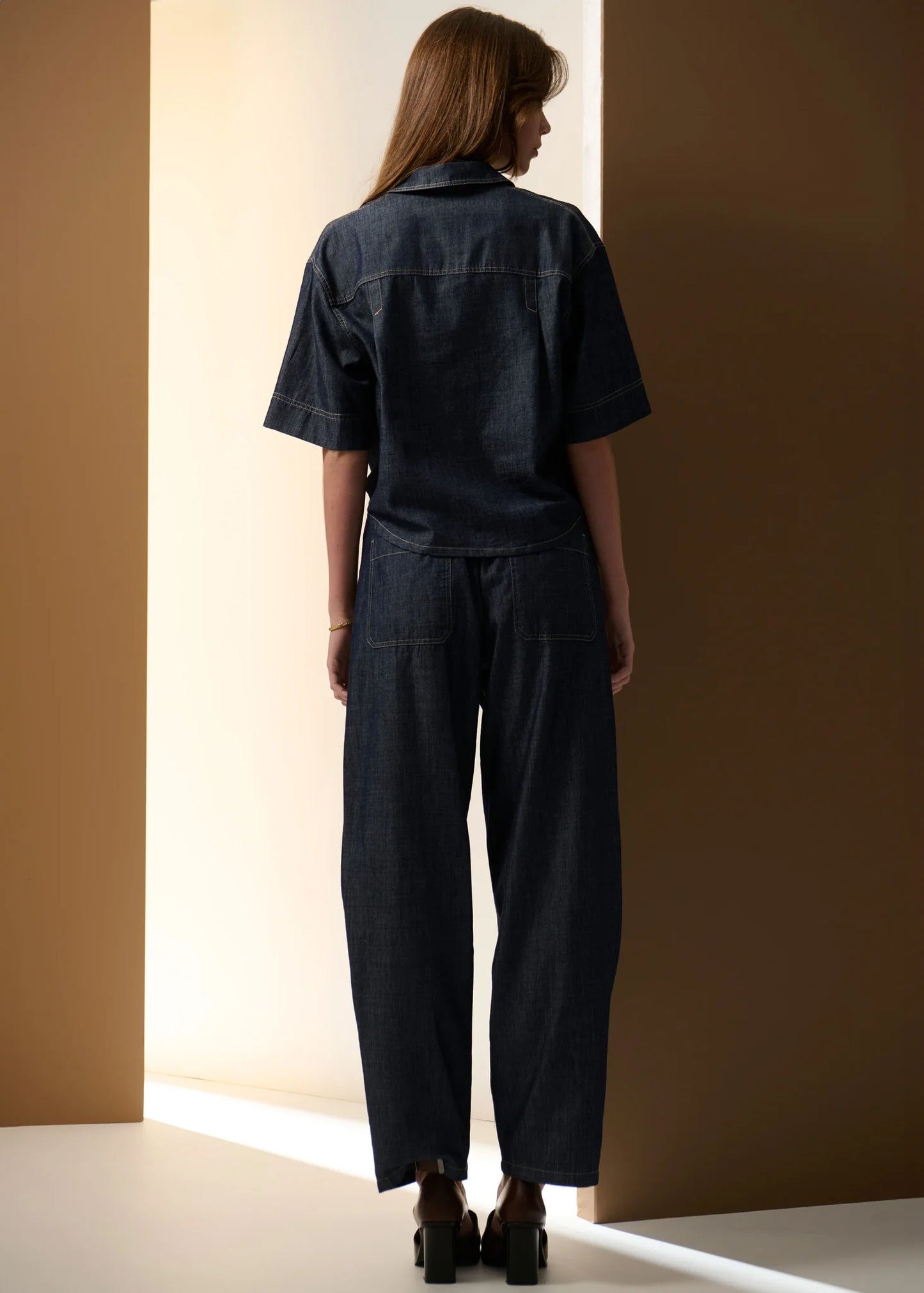 Pol Clothing - Muhle Barrel Denim Pant - Indigo