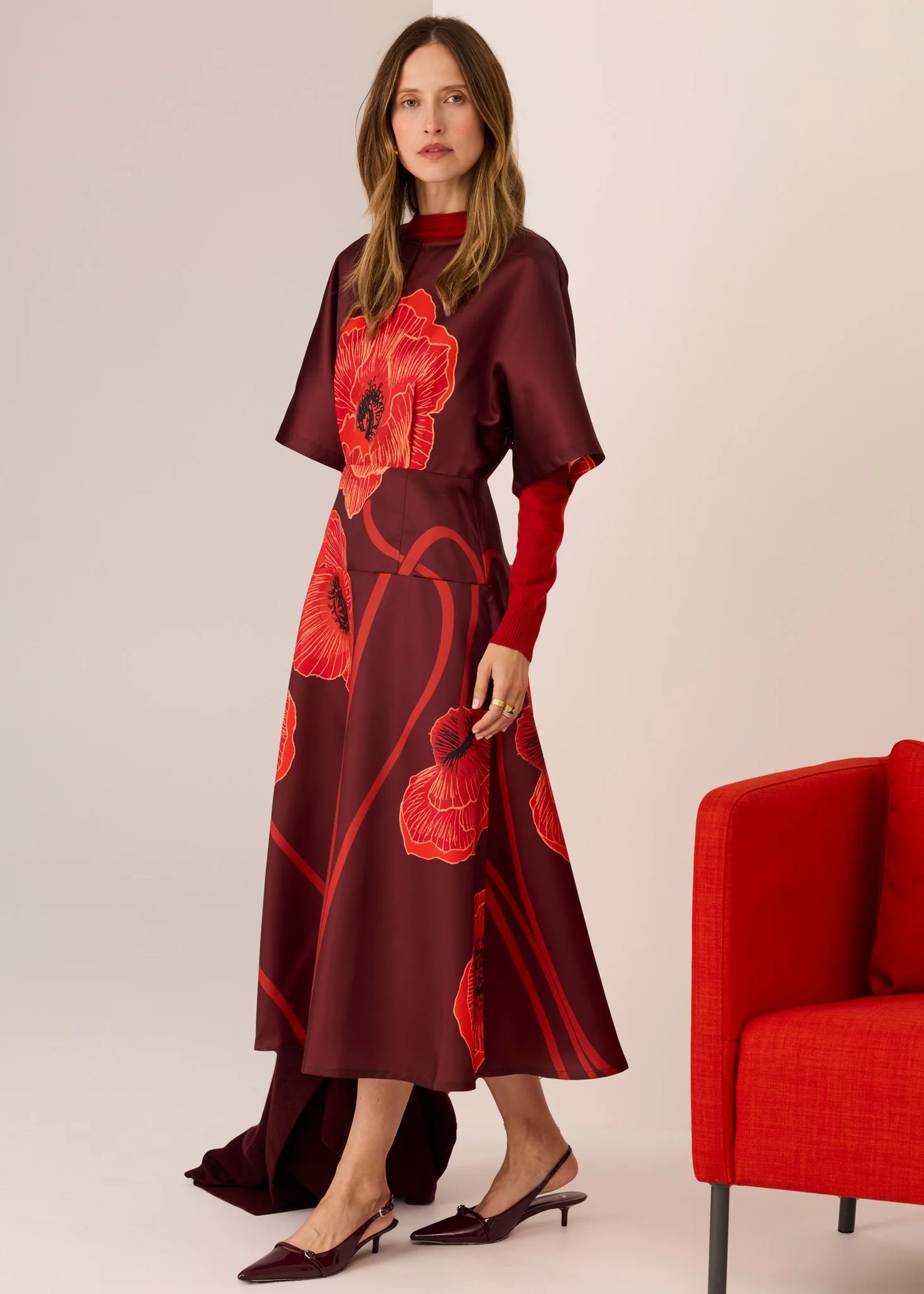 Pol Clothing - Poppy Sleeve Dress