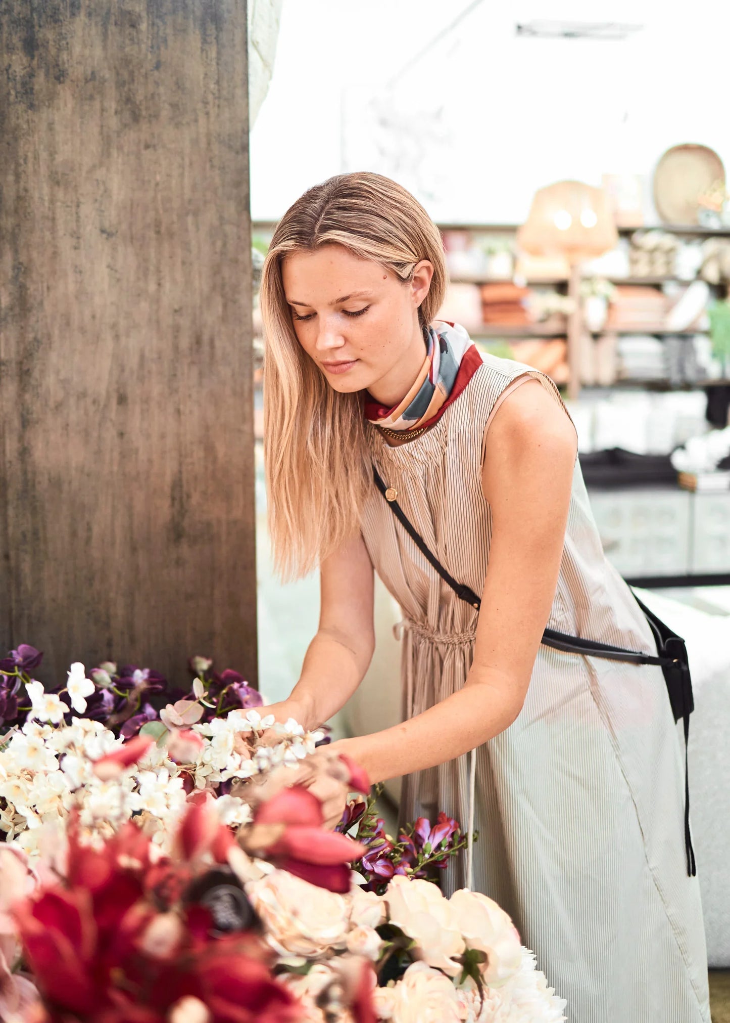 Pol Clothing - Fable Tank Dress - Ivory Ink