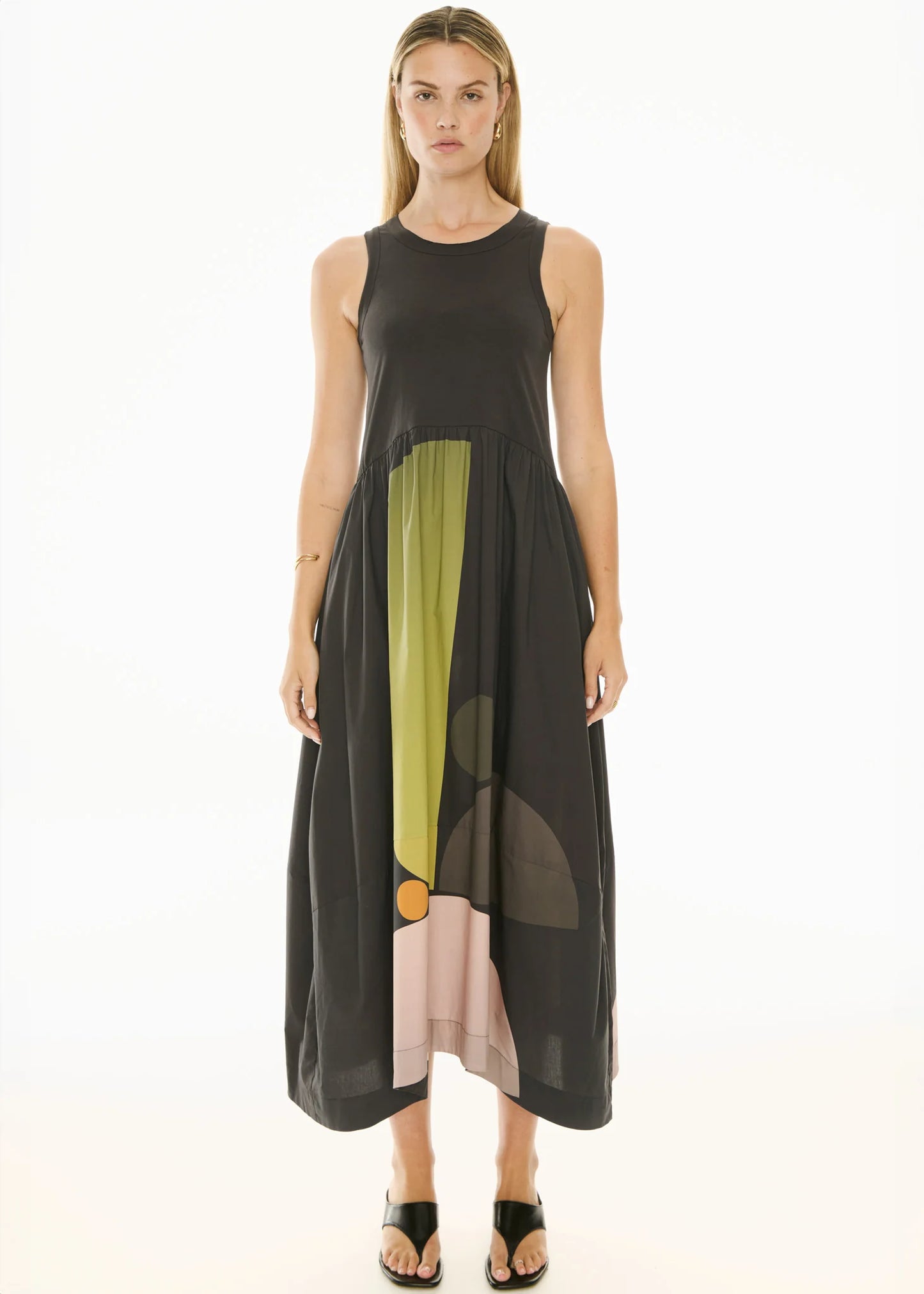 Pol Clothing - Belle Print Tank Dress - Art Print