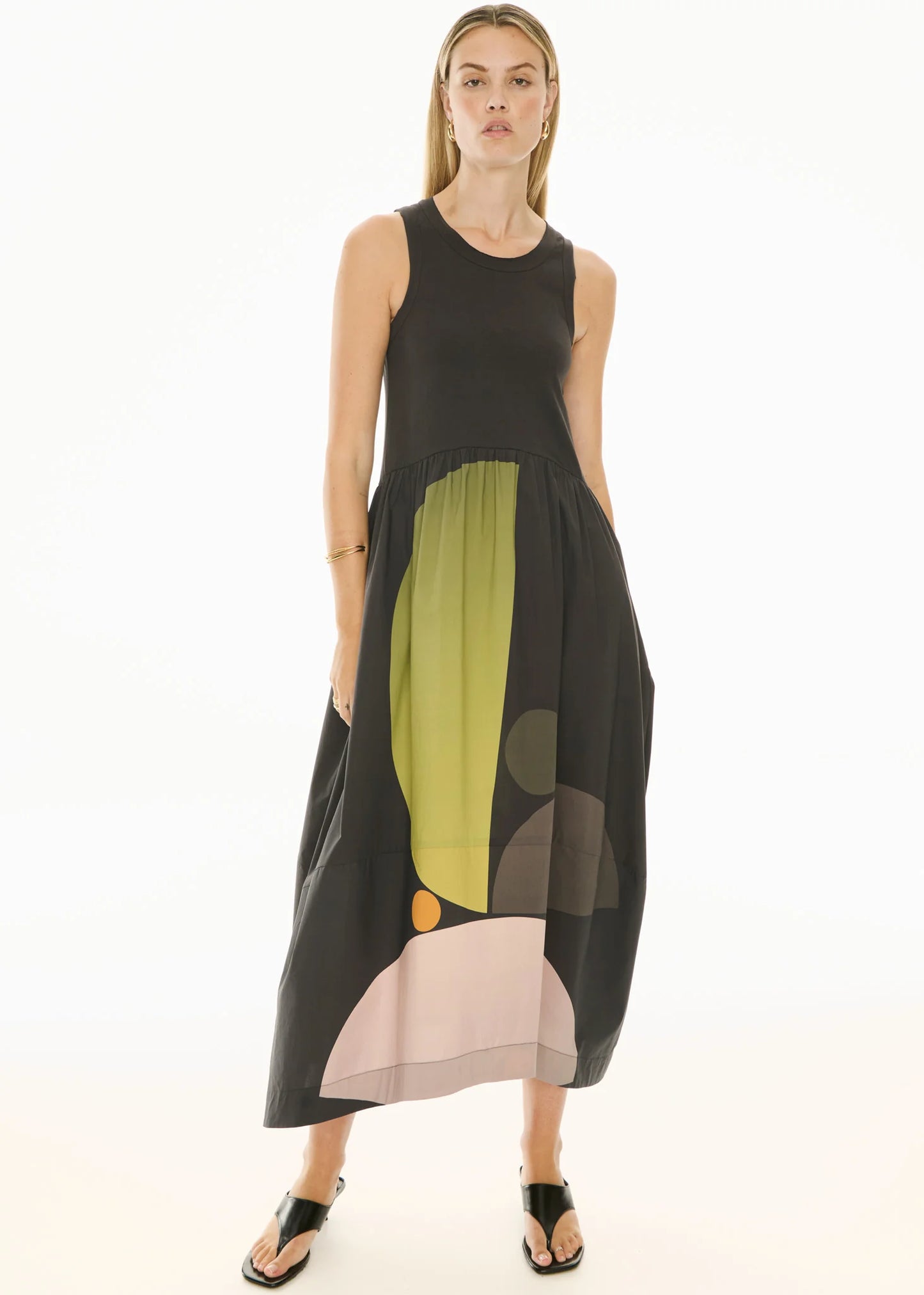 Pol Clothing - Belle Print Tank Dress - Art Print