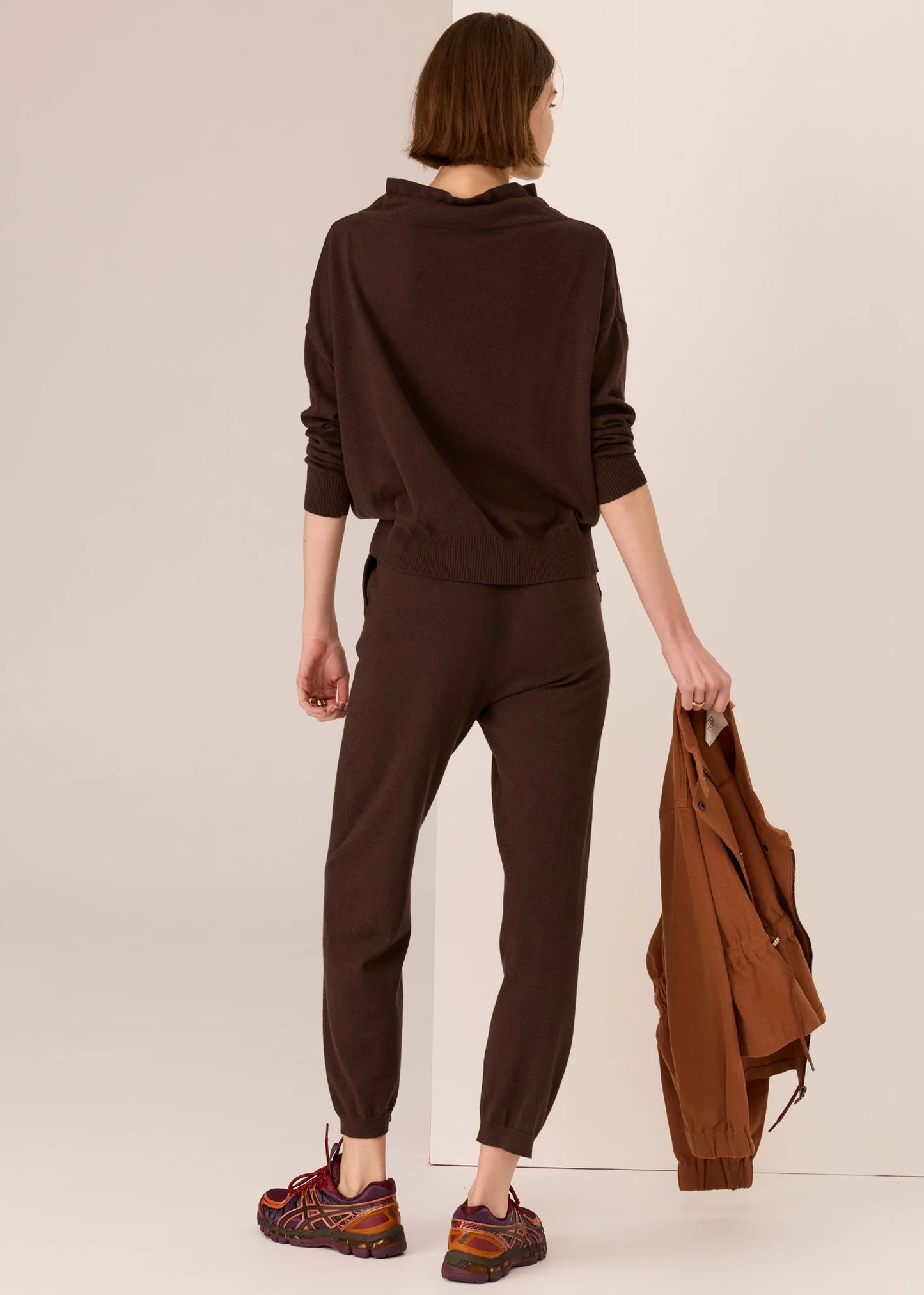 Pol Clothing - Rowan Drawcord Knit - Chocolate