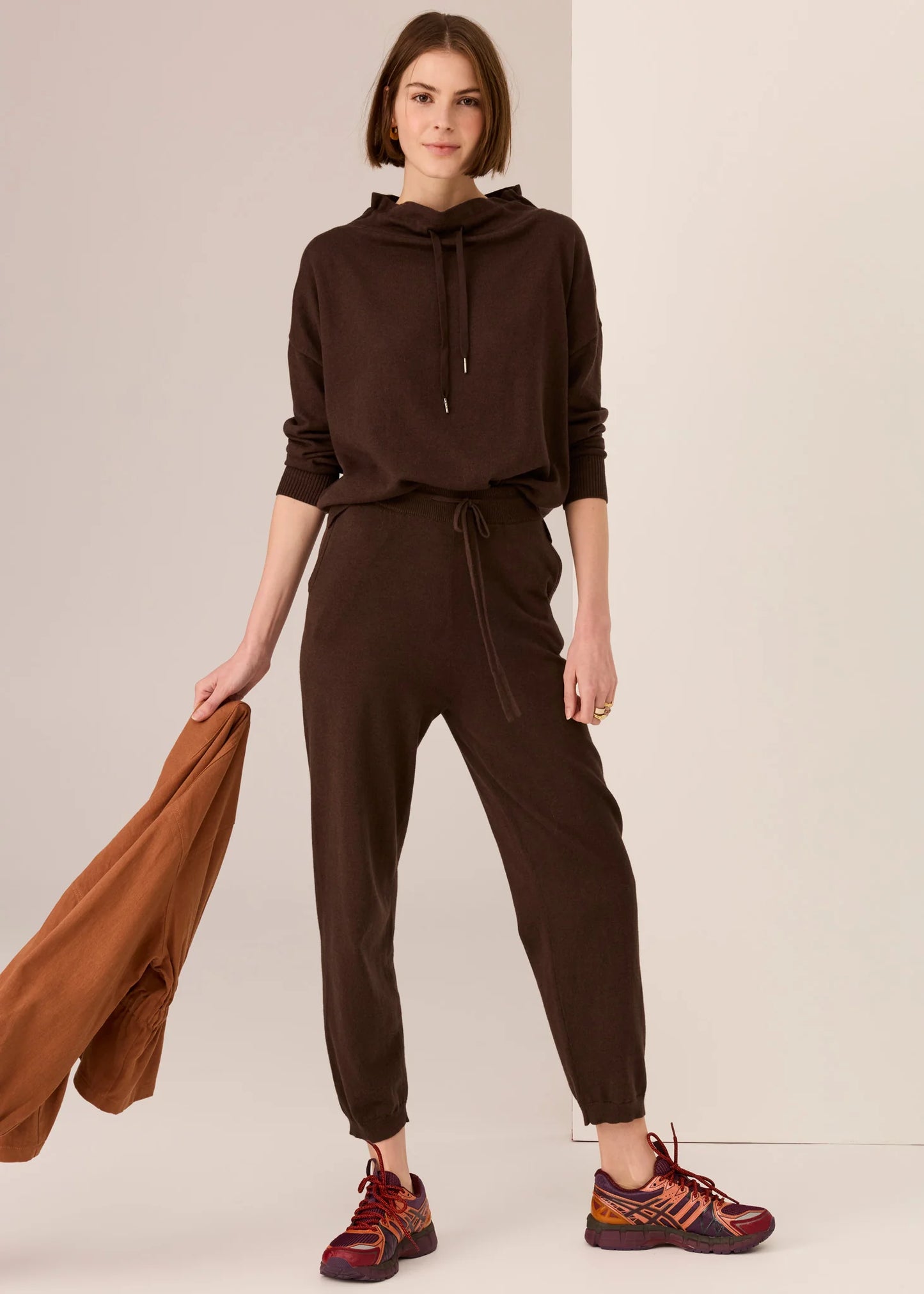 Pol Clothing - Rowan Knit Pant - Chocolate