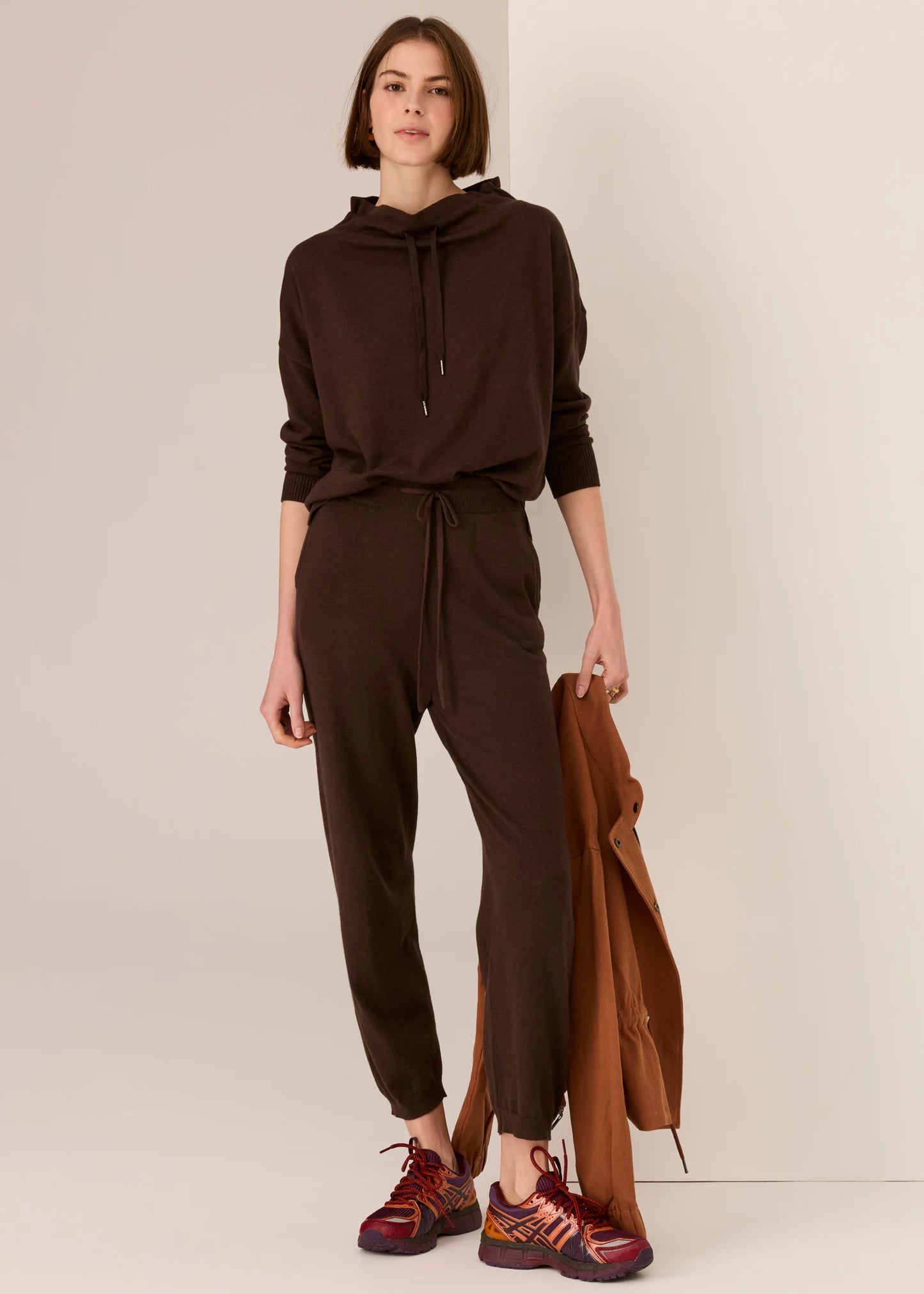 Pol Clothing - Rowan Knit Pant - Chocolate