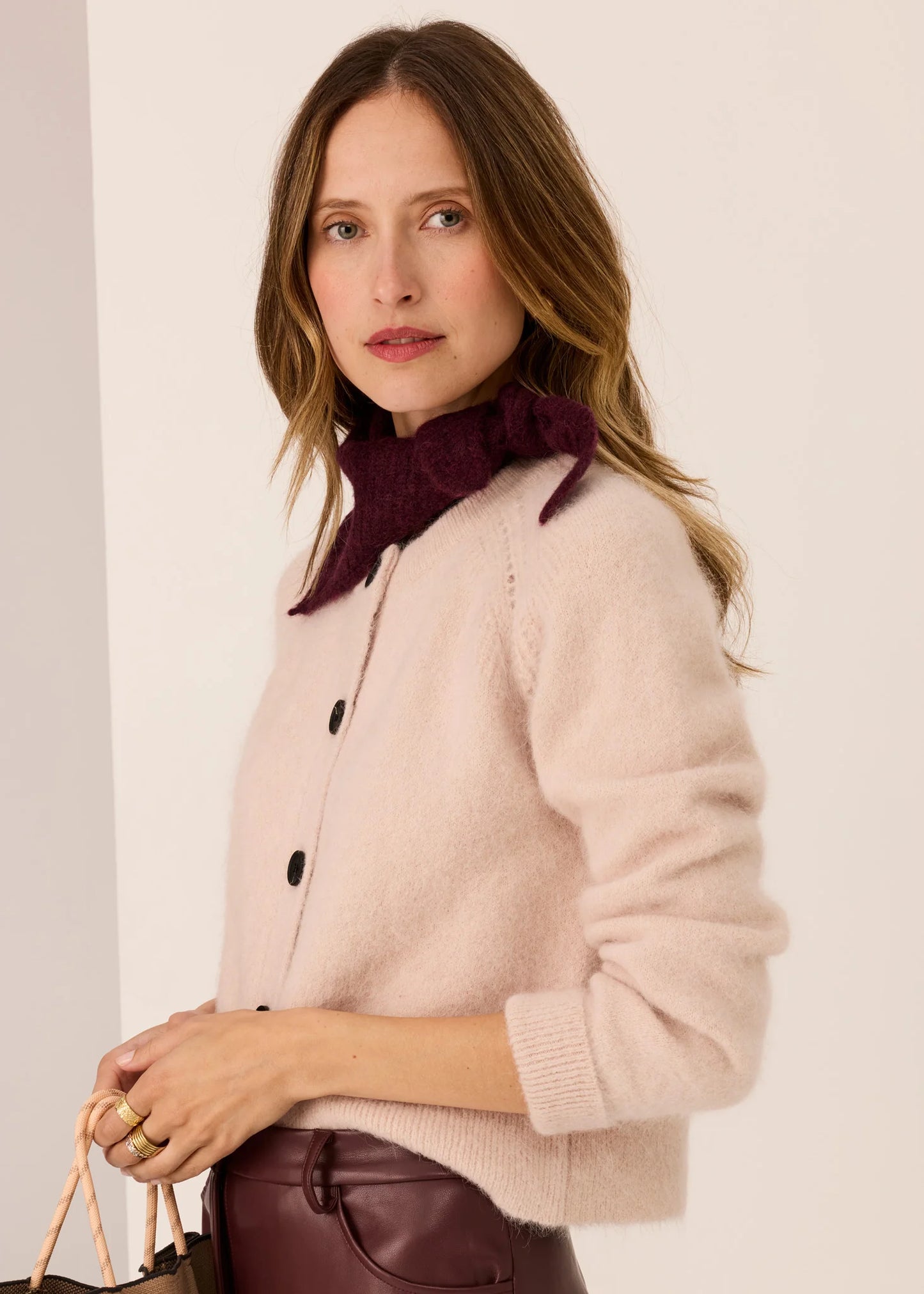Pol Clothing - Haviland Cardigan - Blush