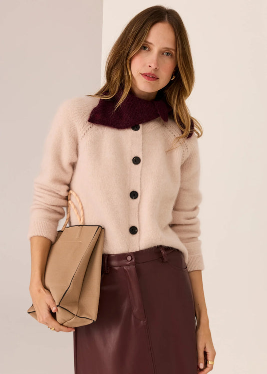 Pol Clothing - Haviland Cardigan - Blush