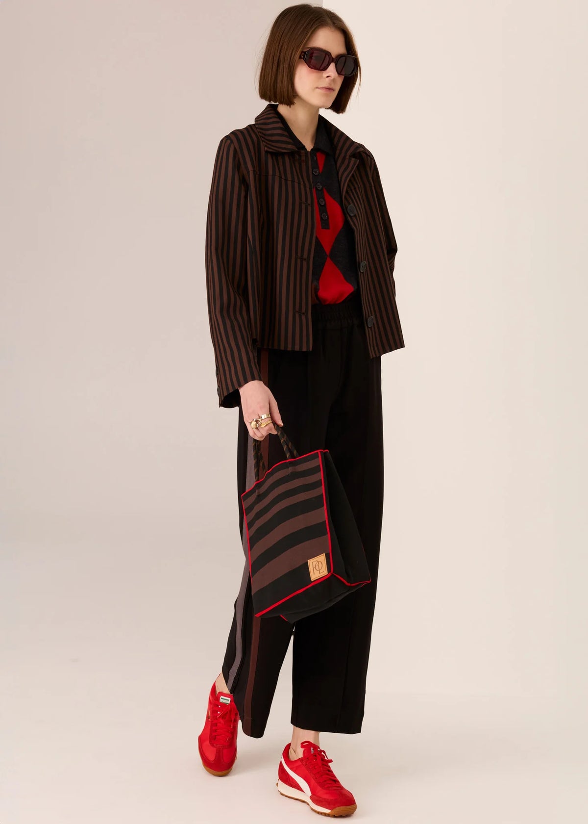 30% OFF - Pol Clothing - Dara Cropped Jacket - Chocolate Black