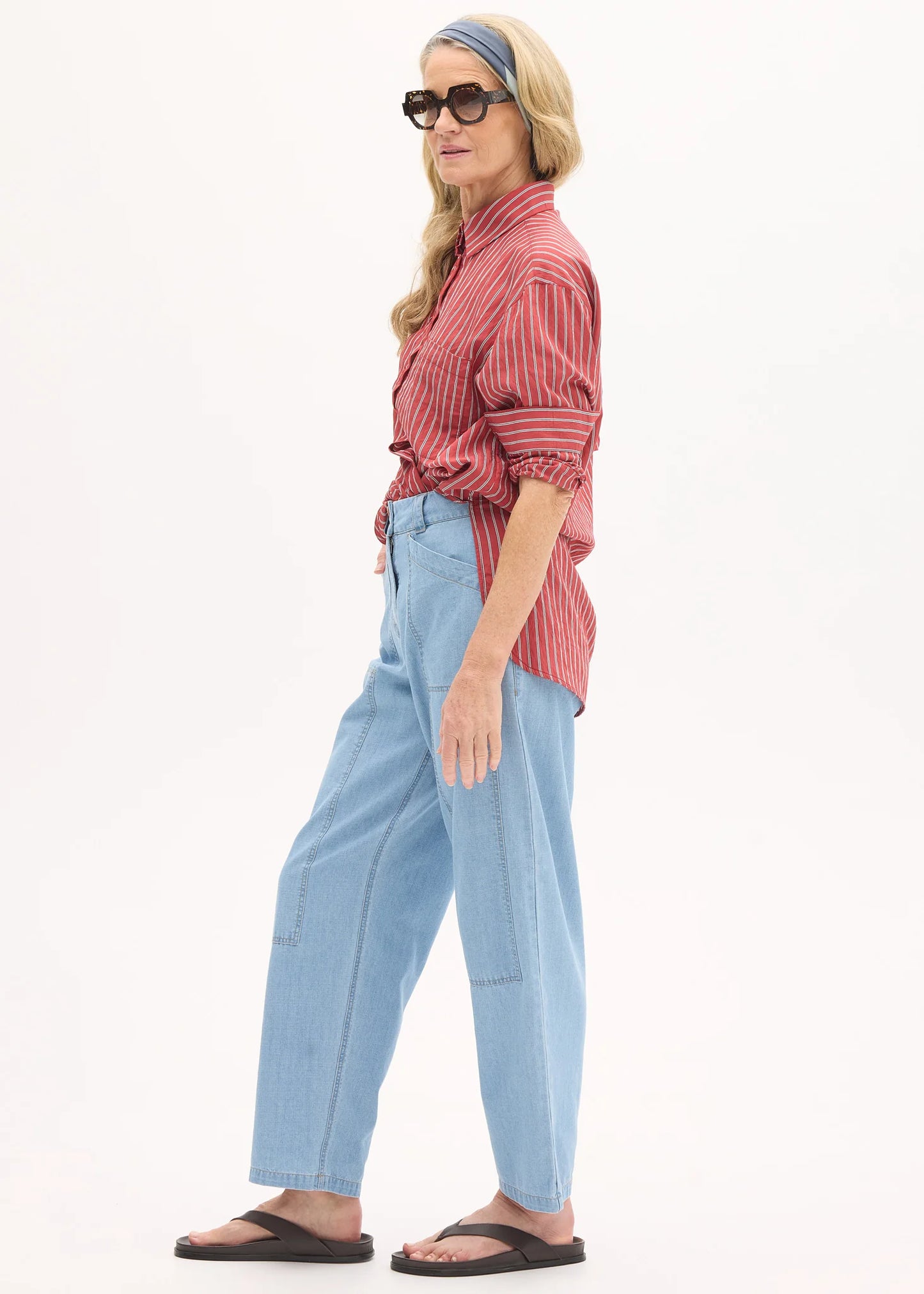 Pol Clothing - Marlon Stripe Shirt - Red Stripe