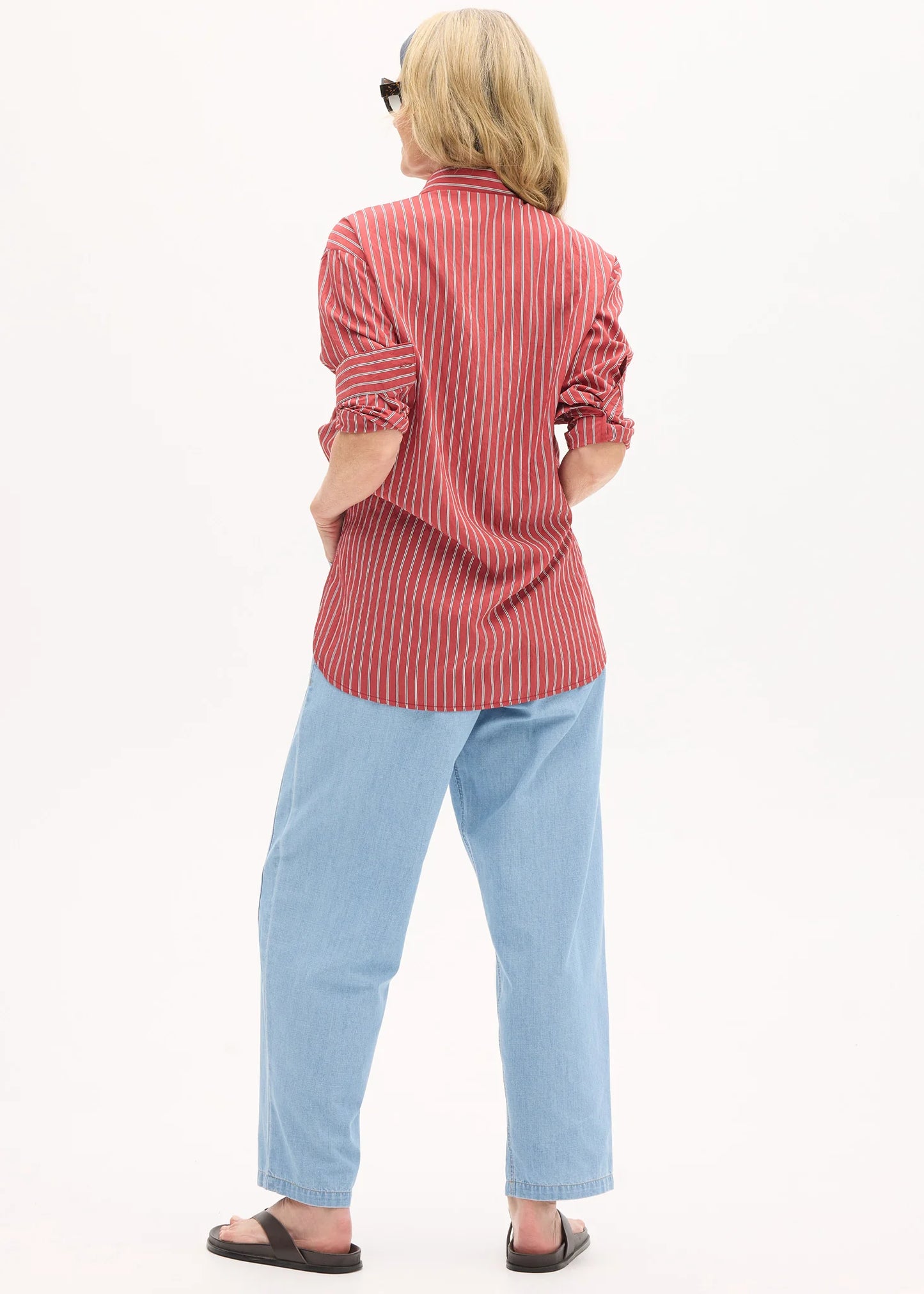 Pol Clothing - Marlon Stripe Shirt - Red Stripe