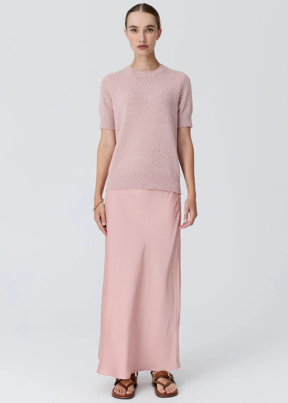 Pol Clothing - Cedar Lurex Knit Top - Pink