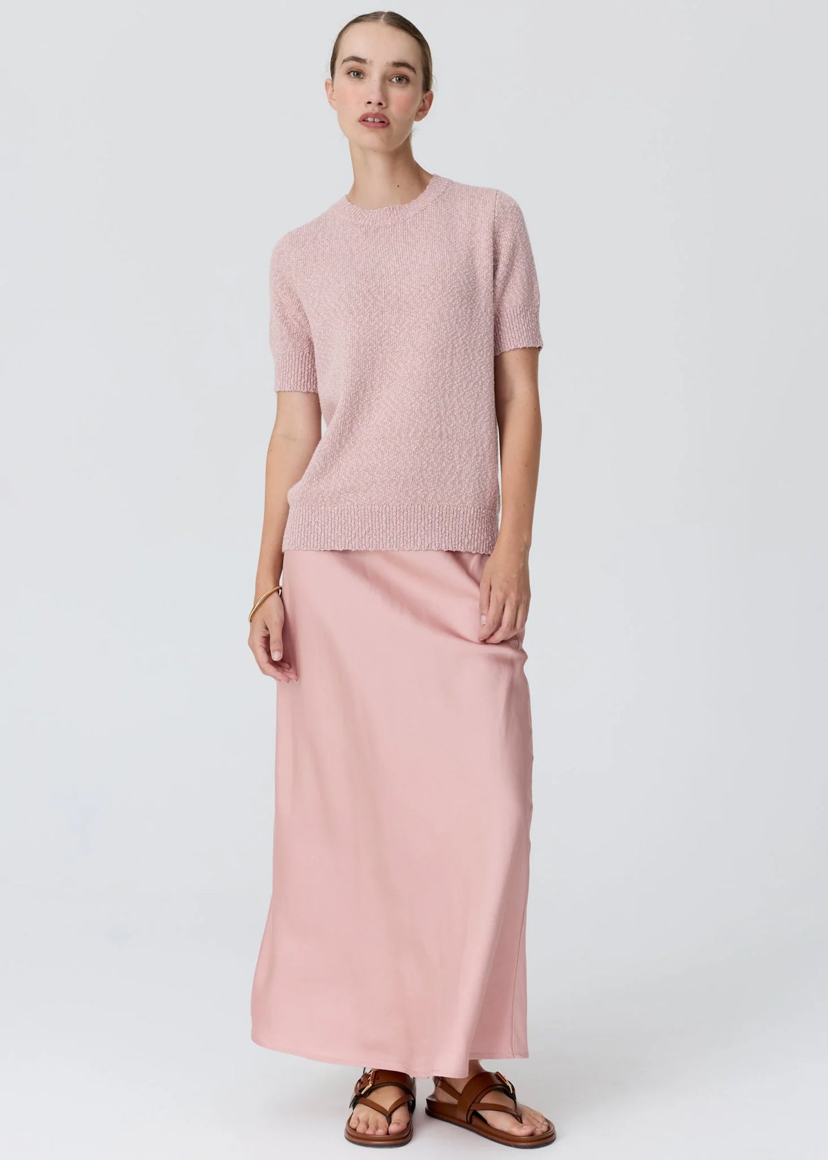 Pol Clothing - Cedar Lurex Knit Top - Pink