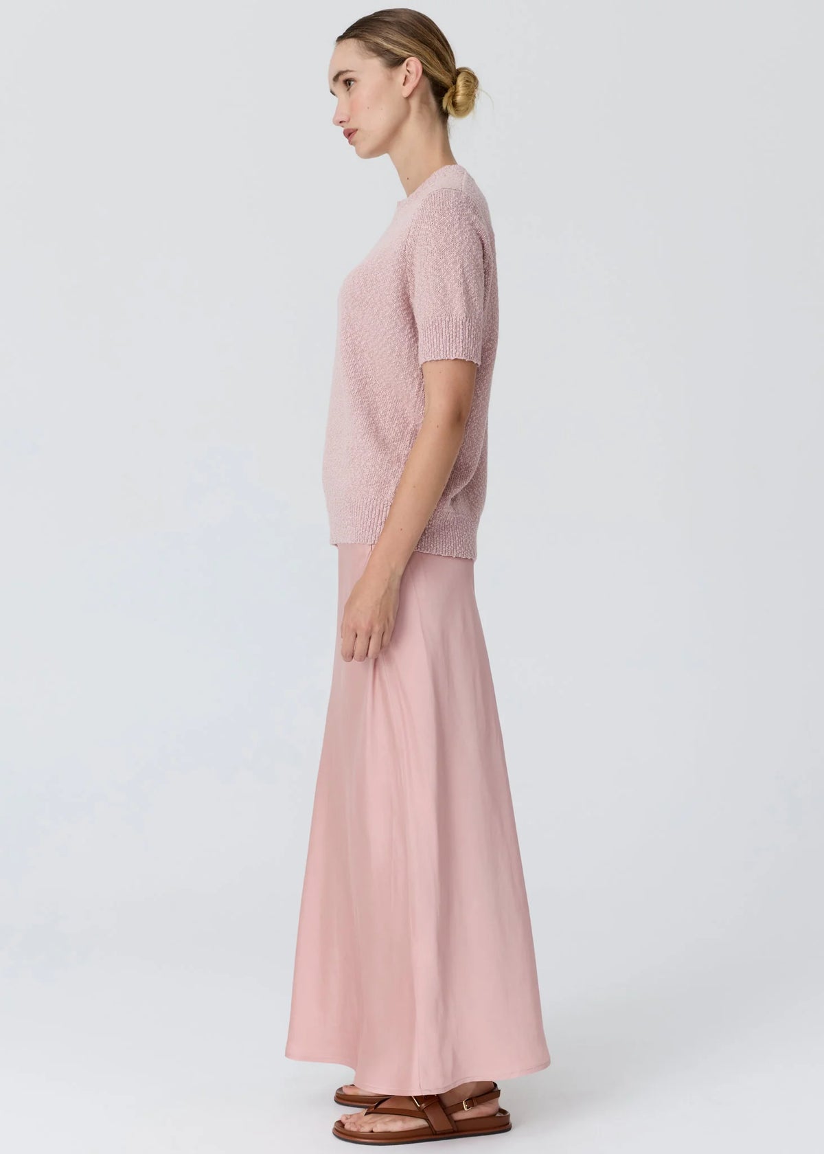 Pol Clothing - Cedar Lurex Knit Top - Pink